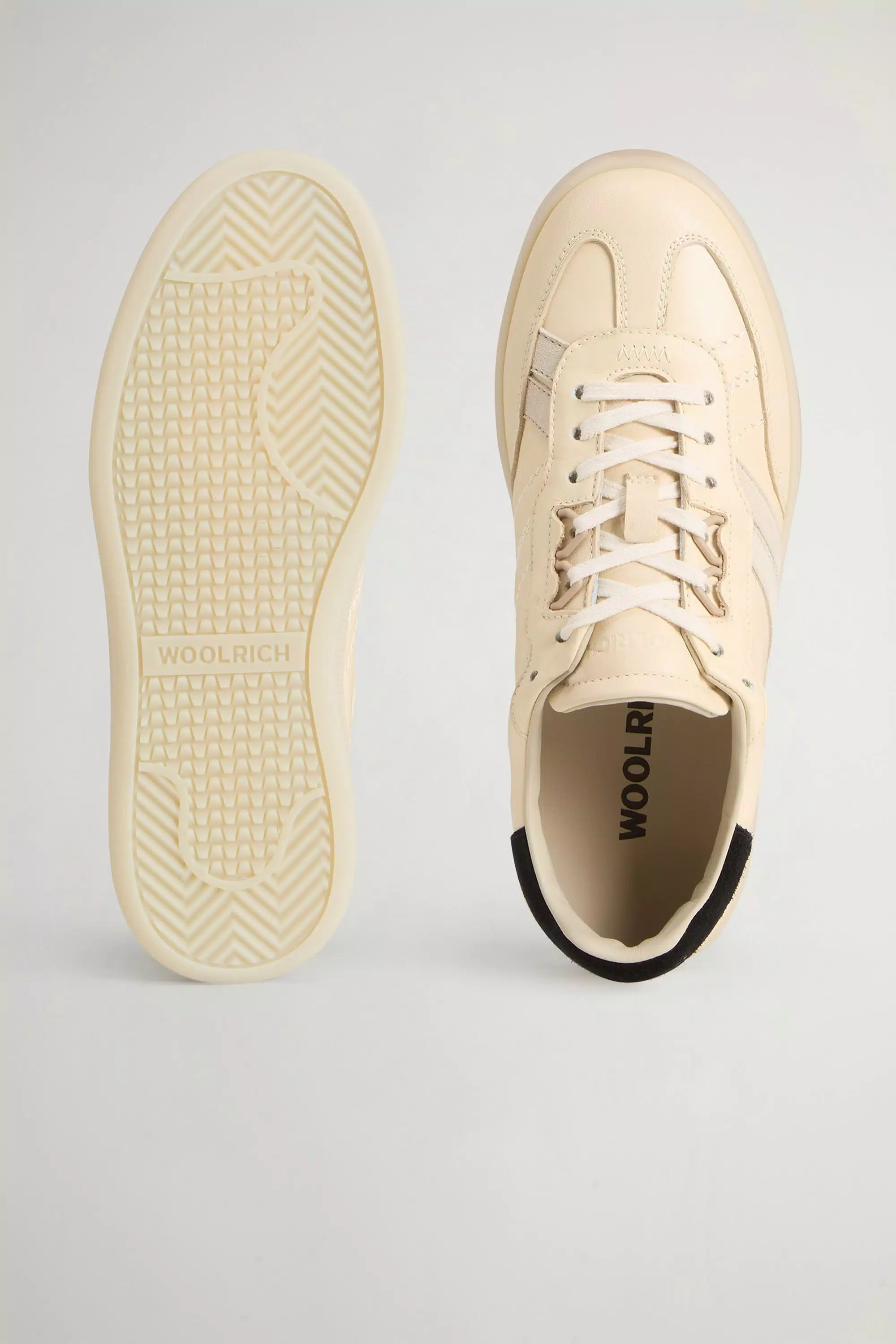 Doubleu Tennis Sneakers in Nappa Leather with Suede Details - Off White