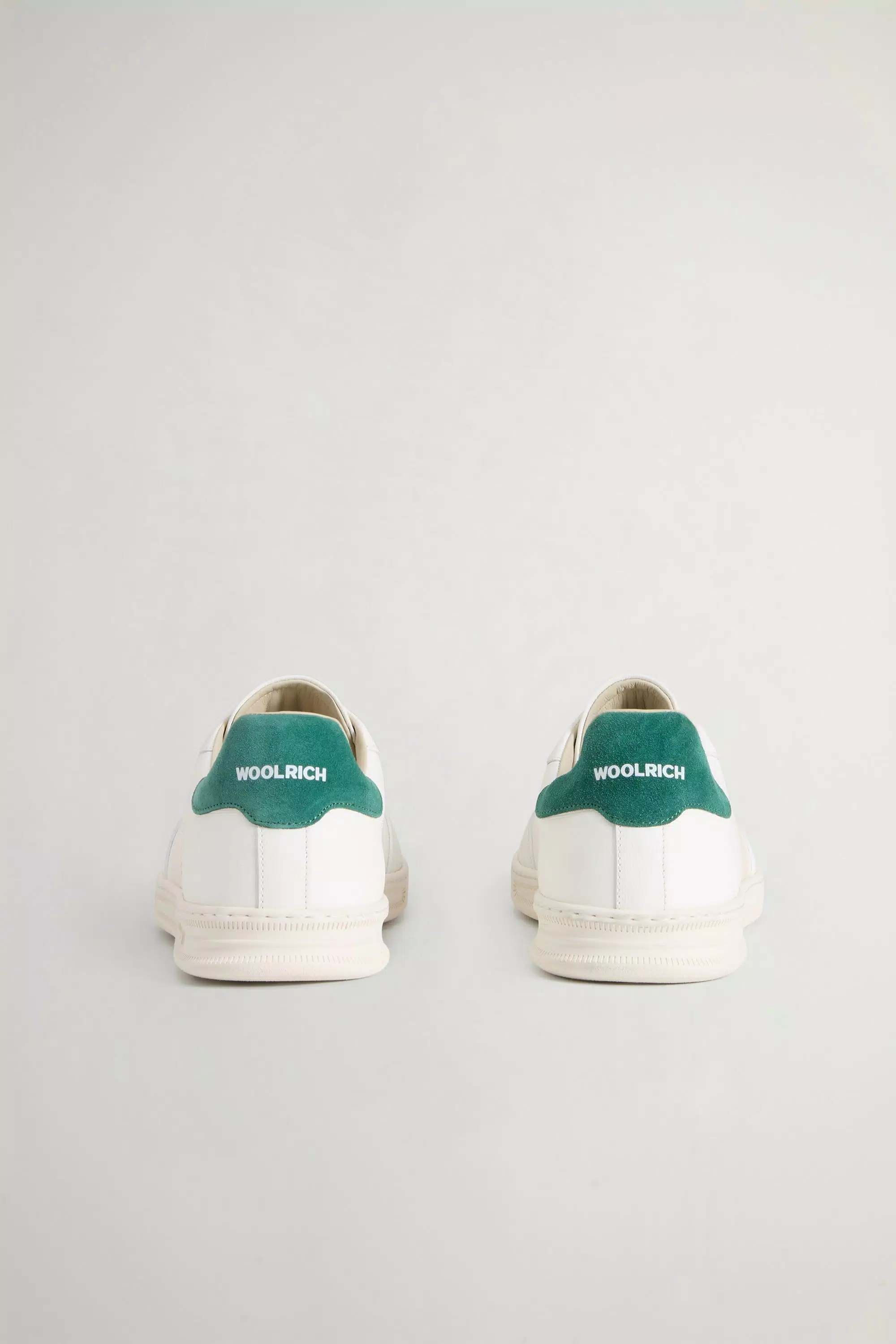 Doubleu Tennis Sneakers in Calfskin with Suede Details - White