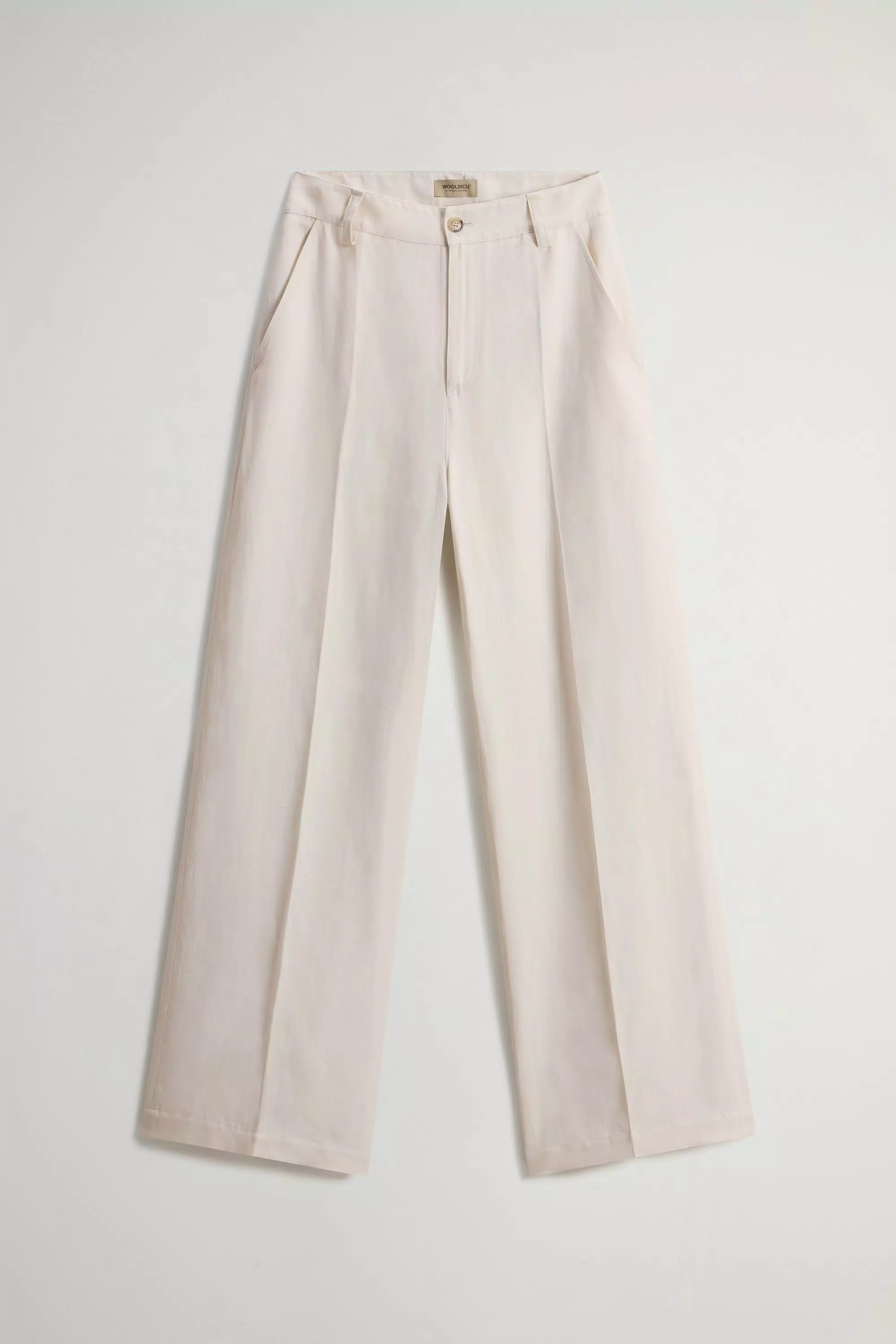 Pants in Linen Blend - Milky Cream
