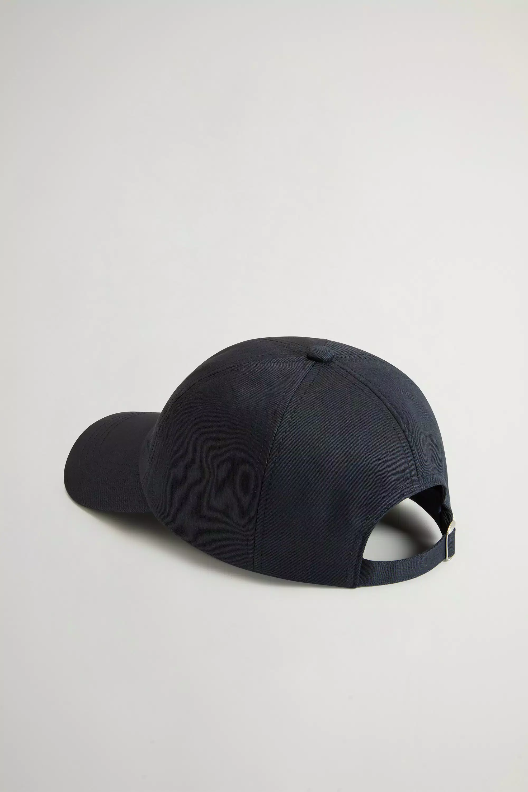 Cotton Twill Cap with Embroidered Logo - Melton Blue