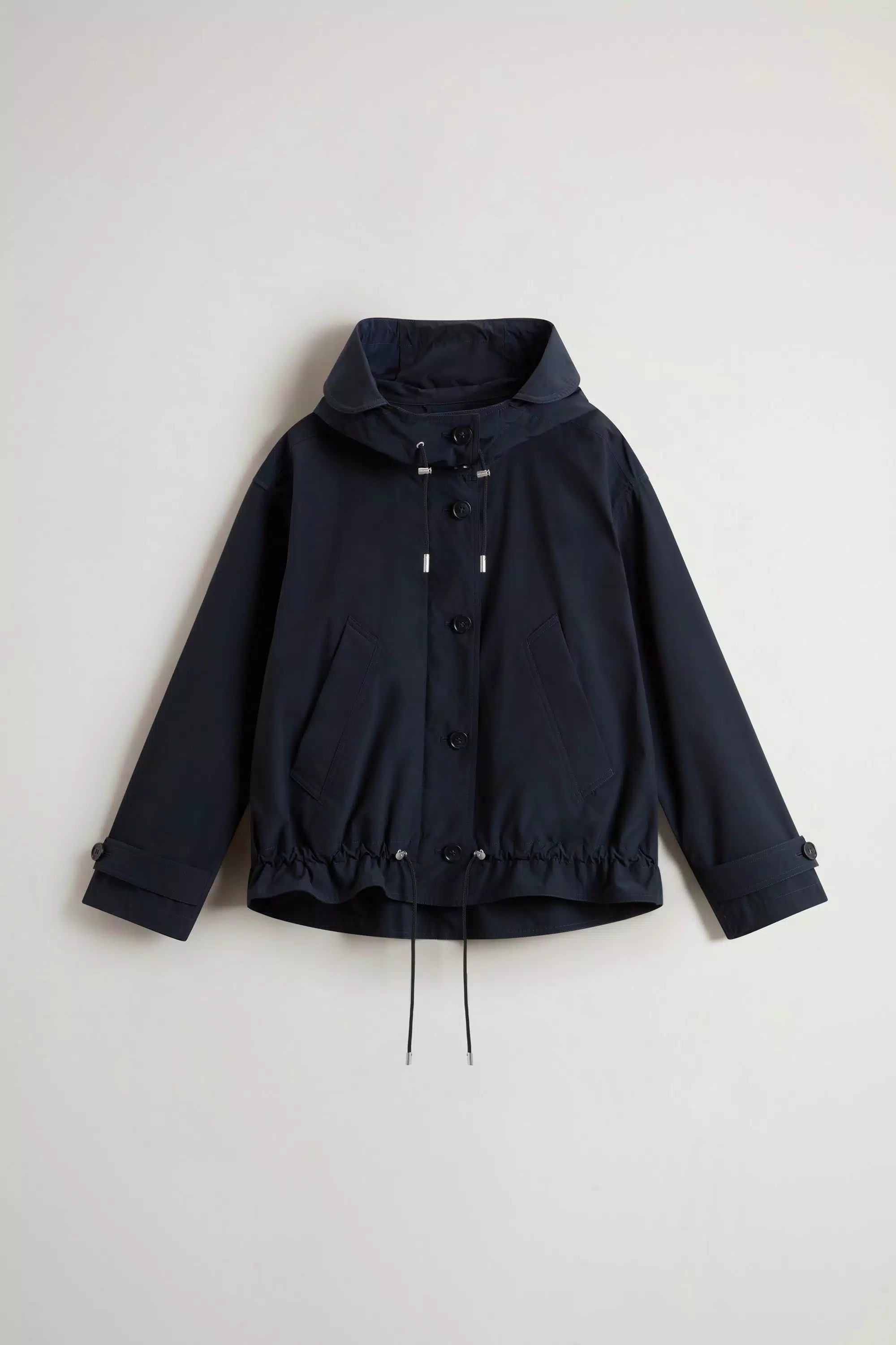 Short Urban Touch Parka - Melton Blue