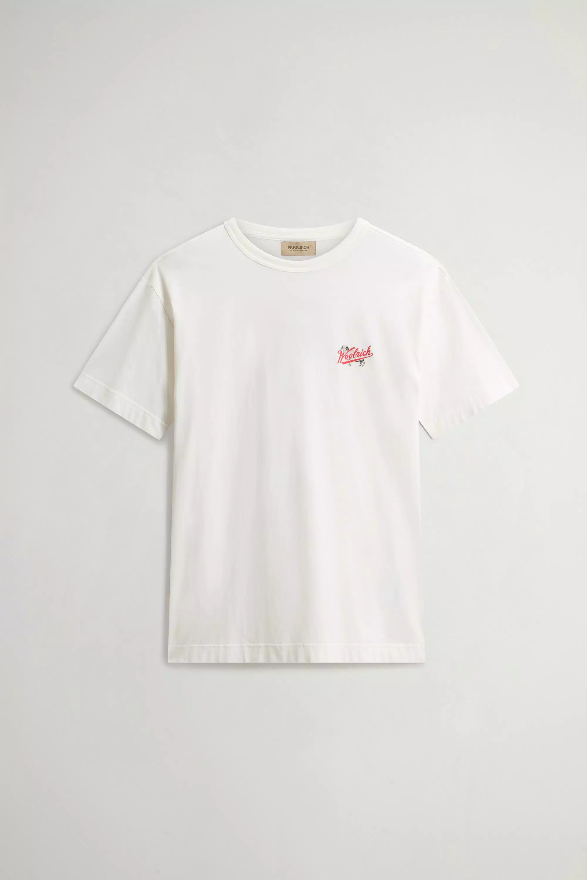 T-Shirt in Pure Cotton with Logo - Arctic White