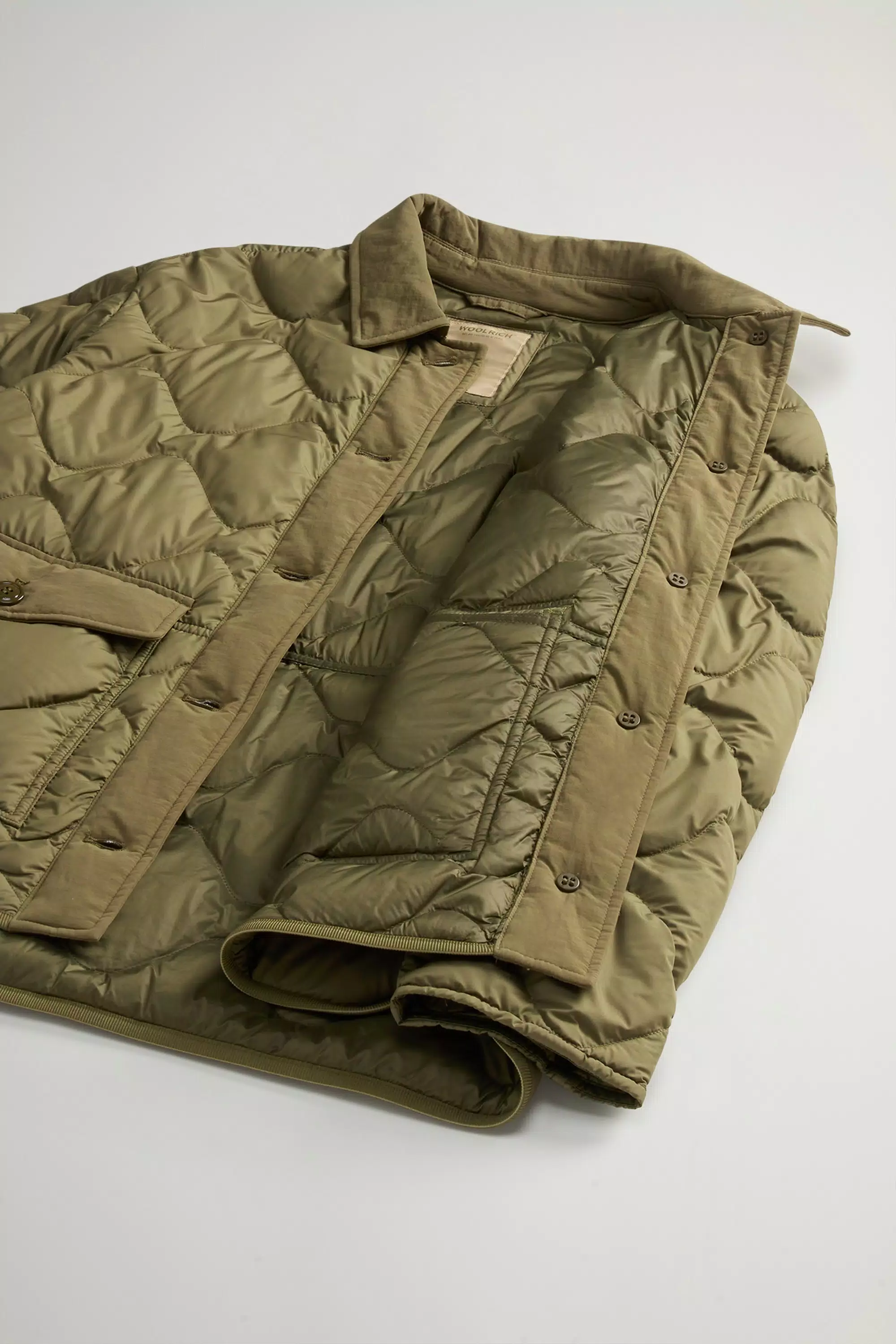 Quilted Microfiber Heritage Jacket - Greenstone