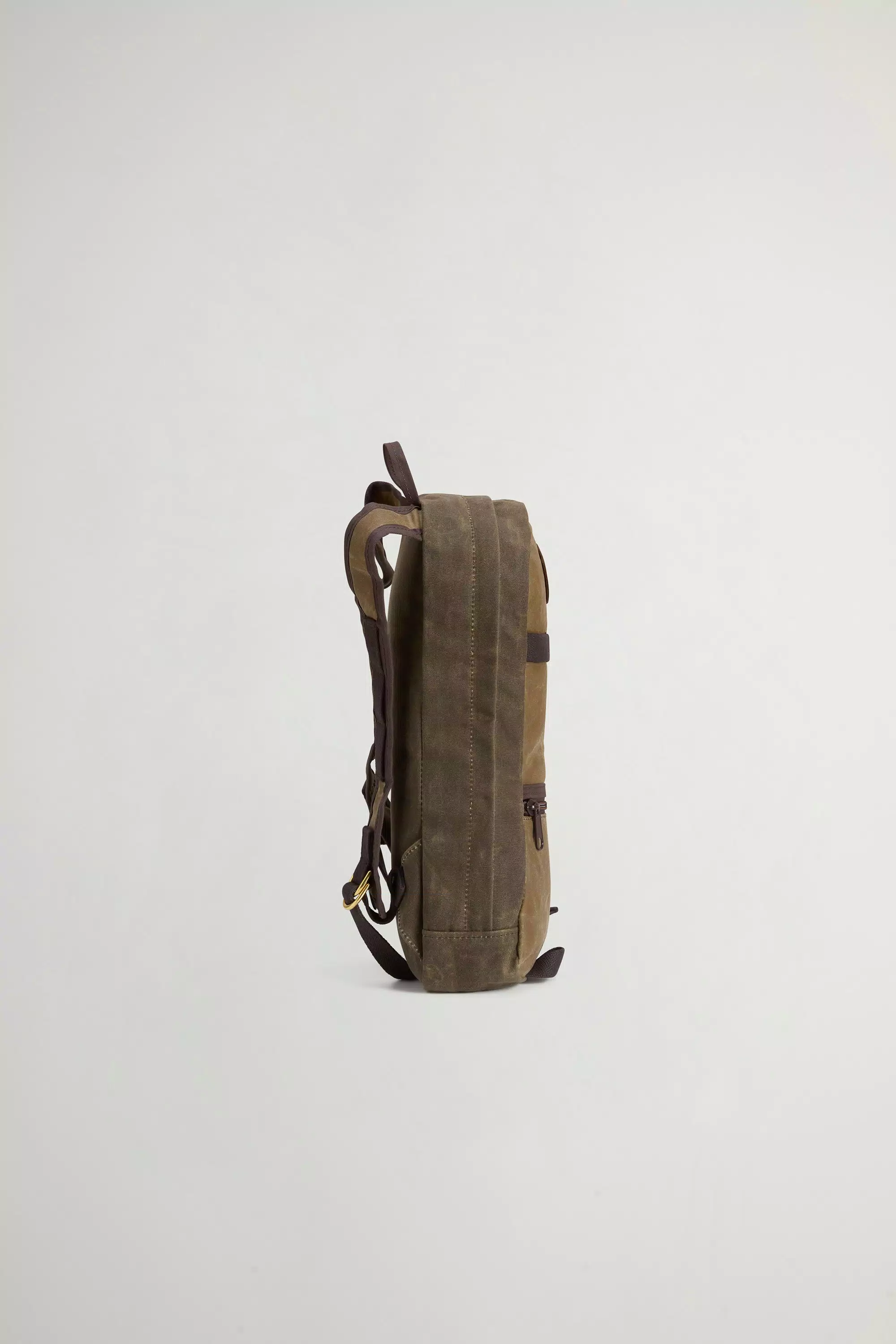 High Falls Backpack in Waxed Pure Cotton - Dried Herb