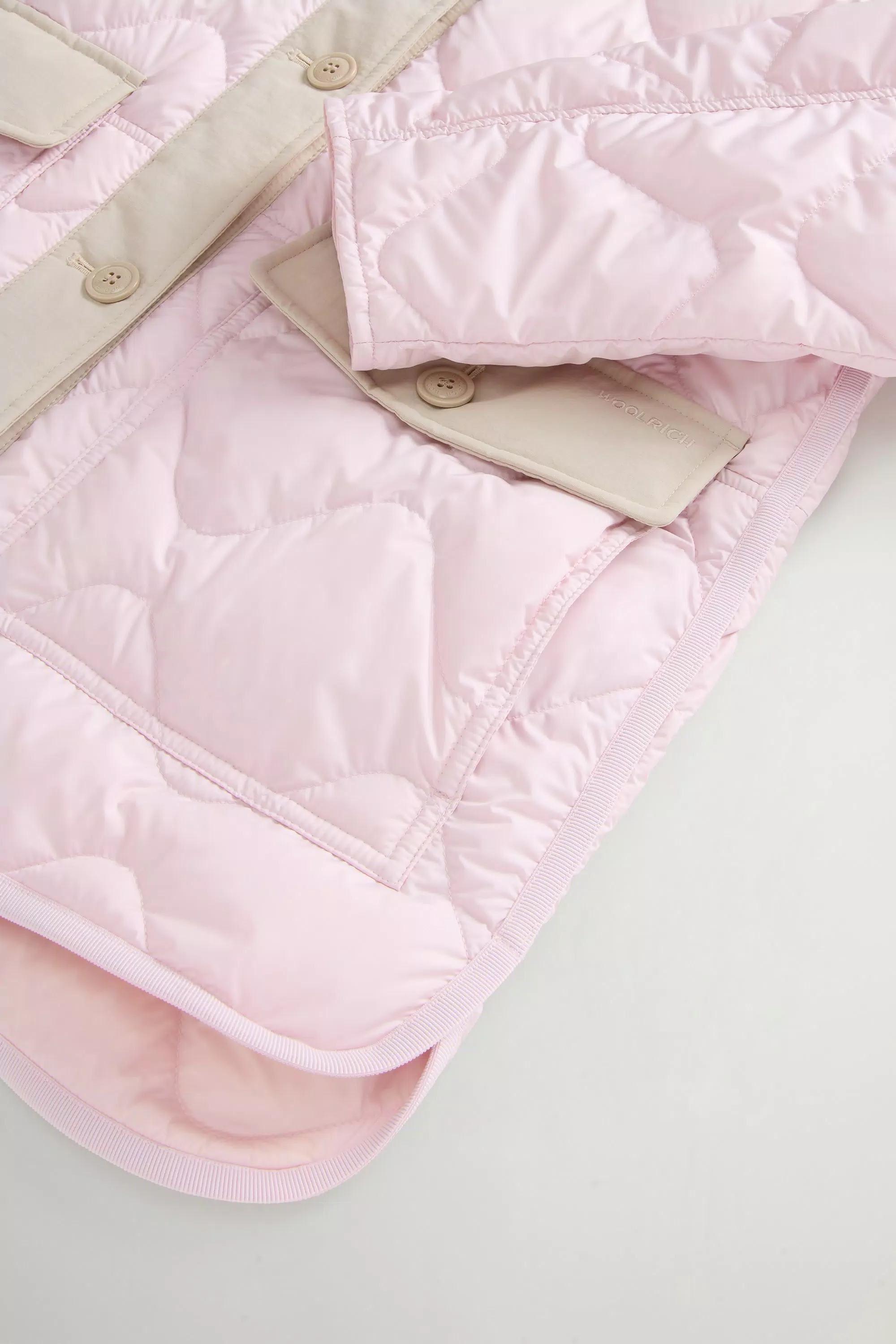 Quilted Microfiber Heritage Jacket - Pale Lilac