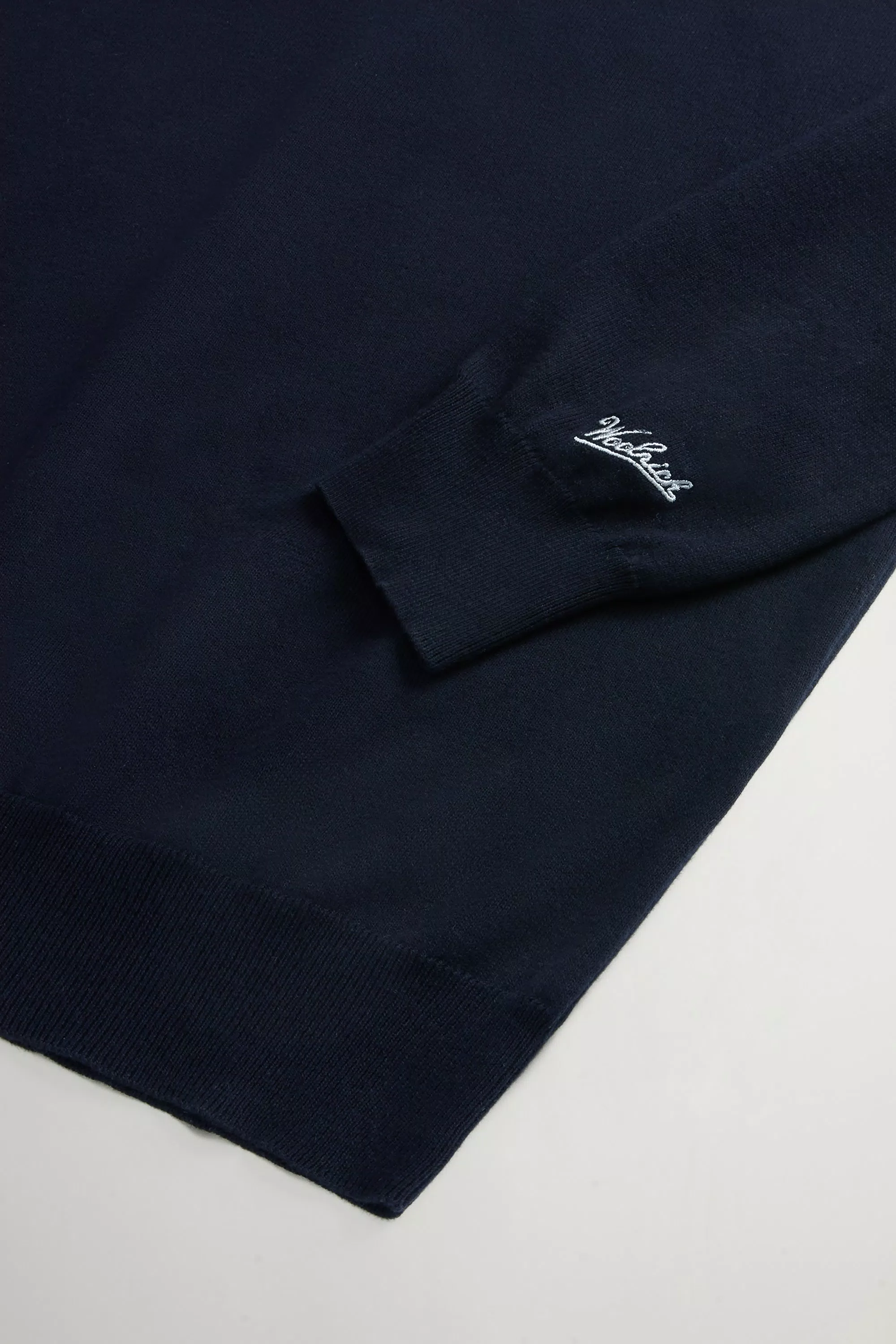 Crewneck Sweater in Pure Cotton - Melton Blue