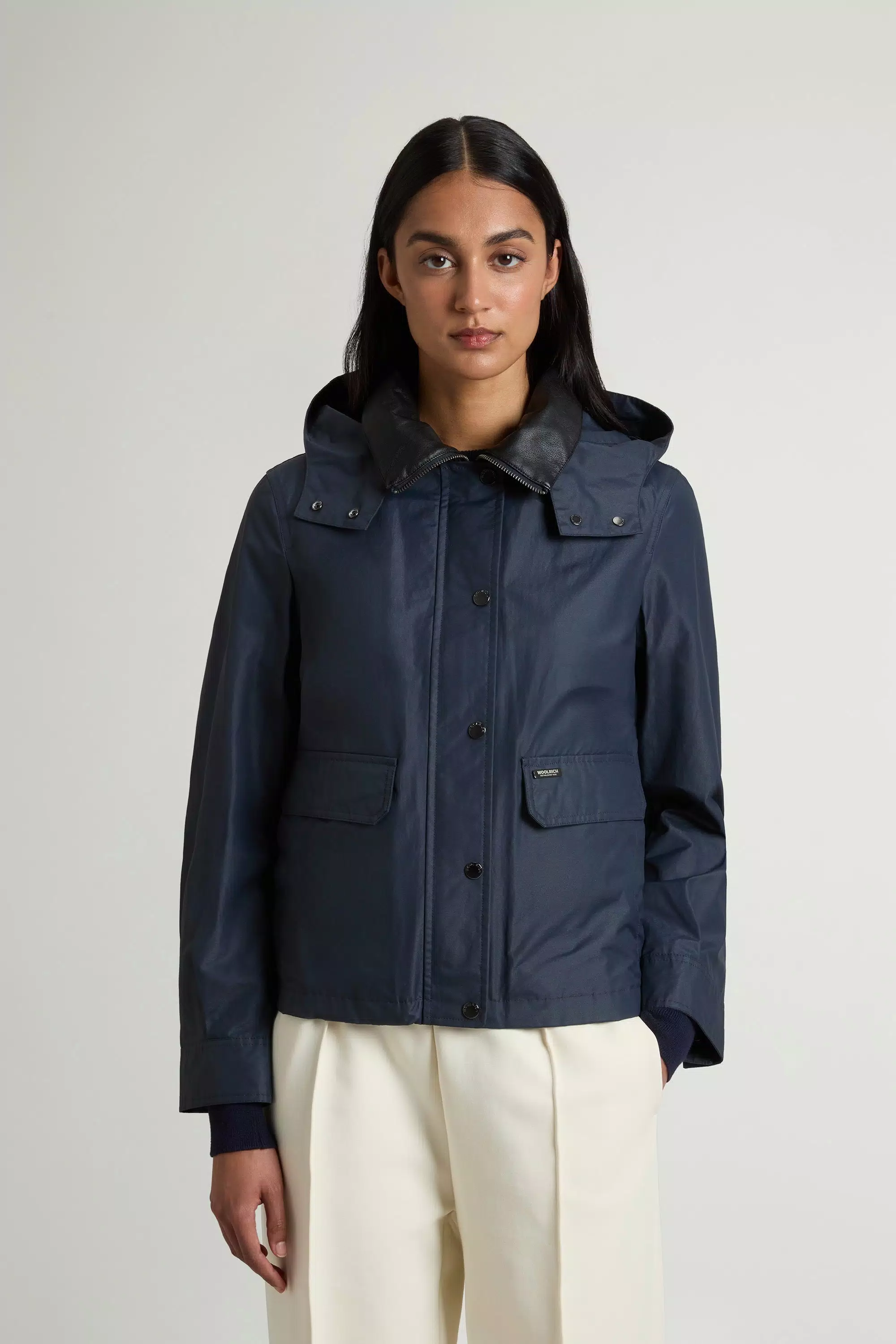 Dundee Jacket in Superwax Cotton - Waxed Melton Blue