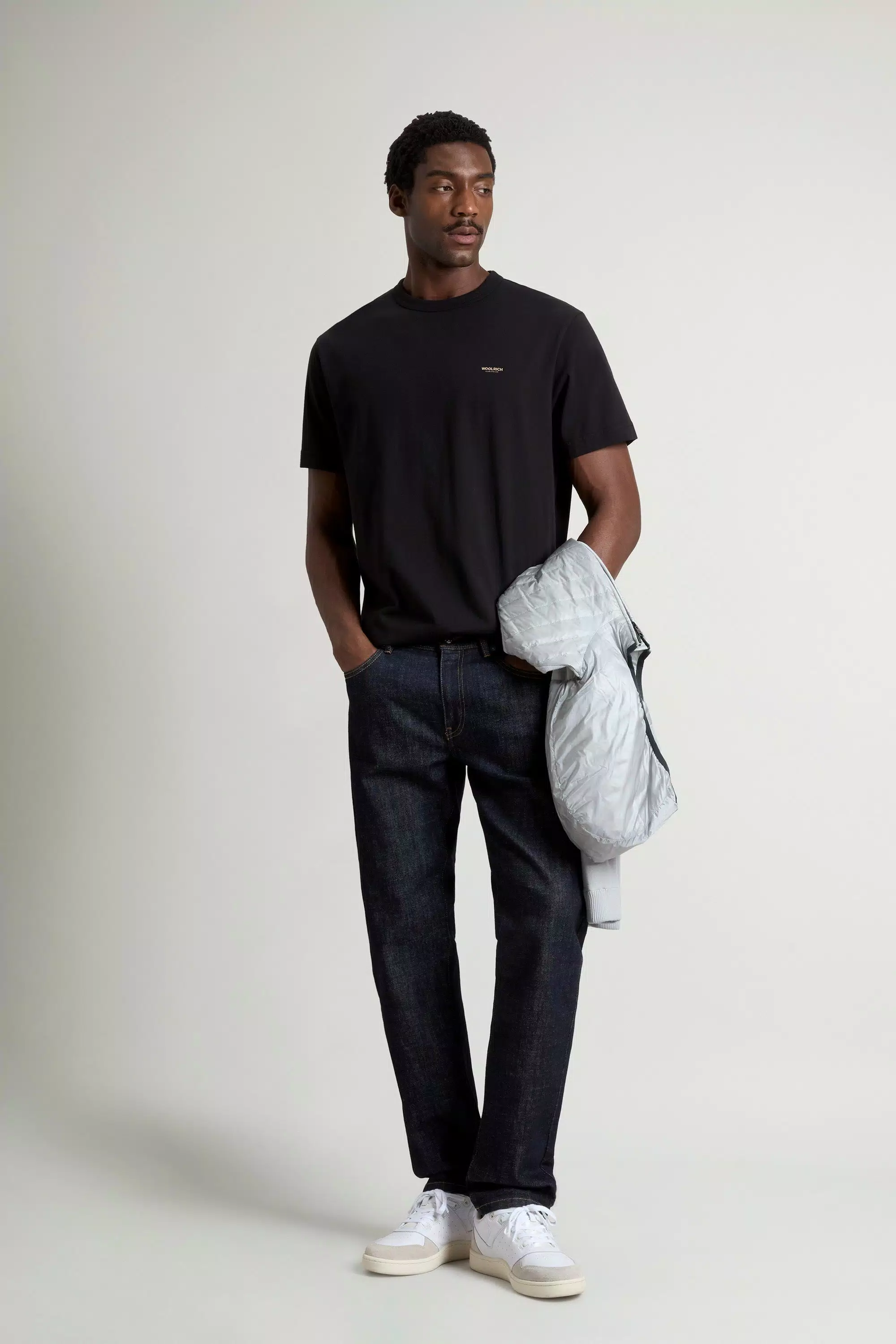 T-Shirt in Pure Cotton with Logo - Black