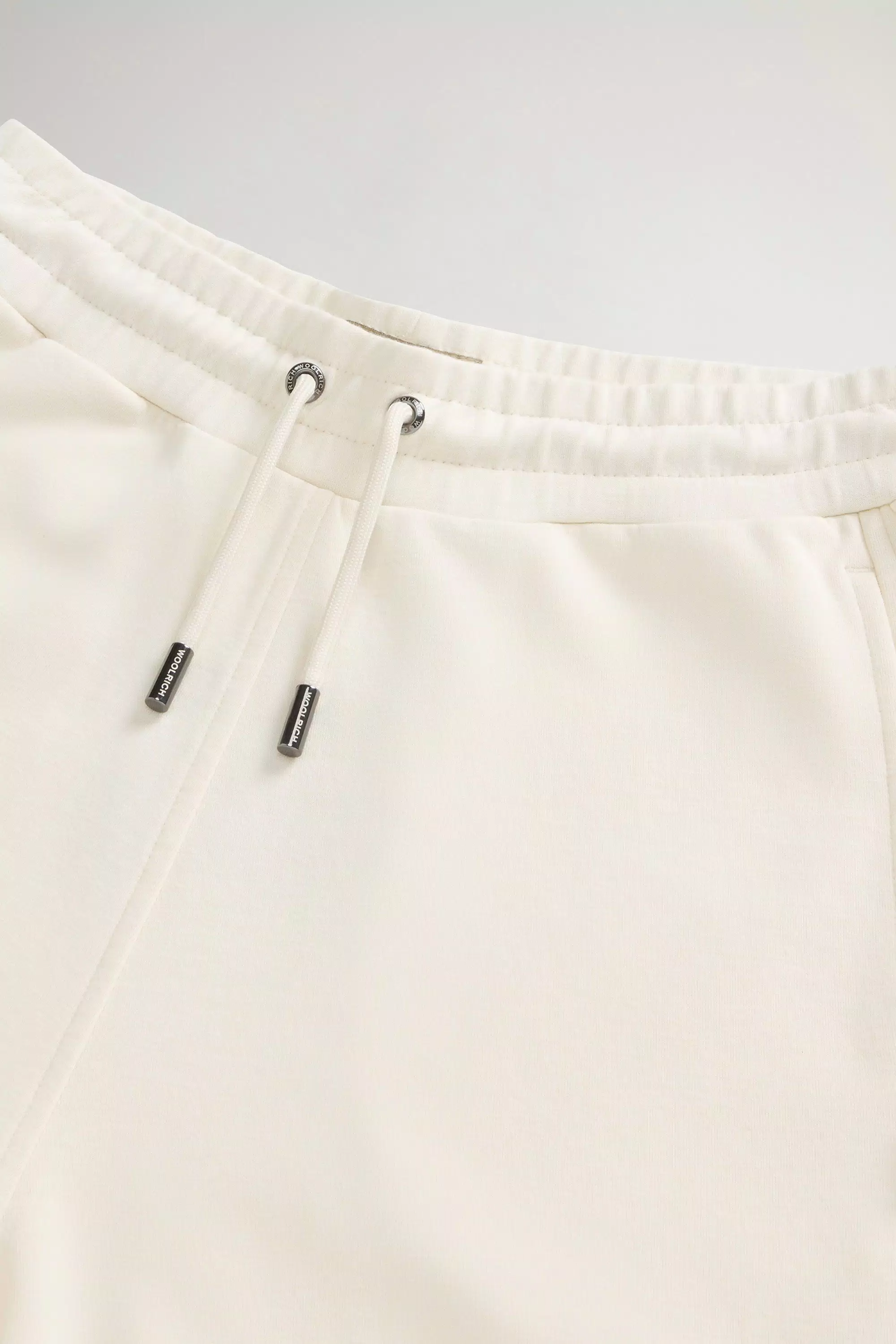 Shorts in Cotton-Blend Interlock - Milky Cream