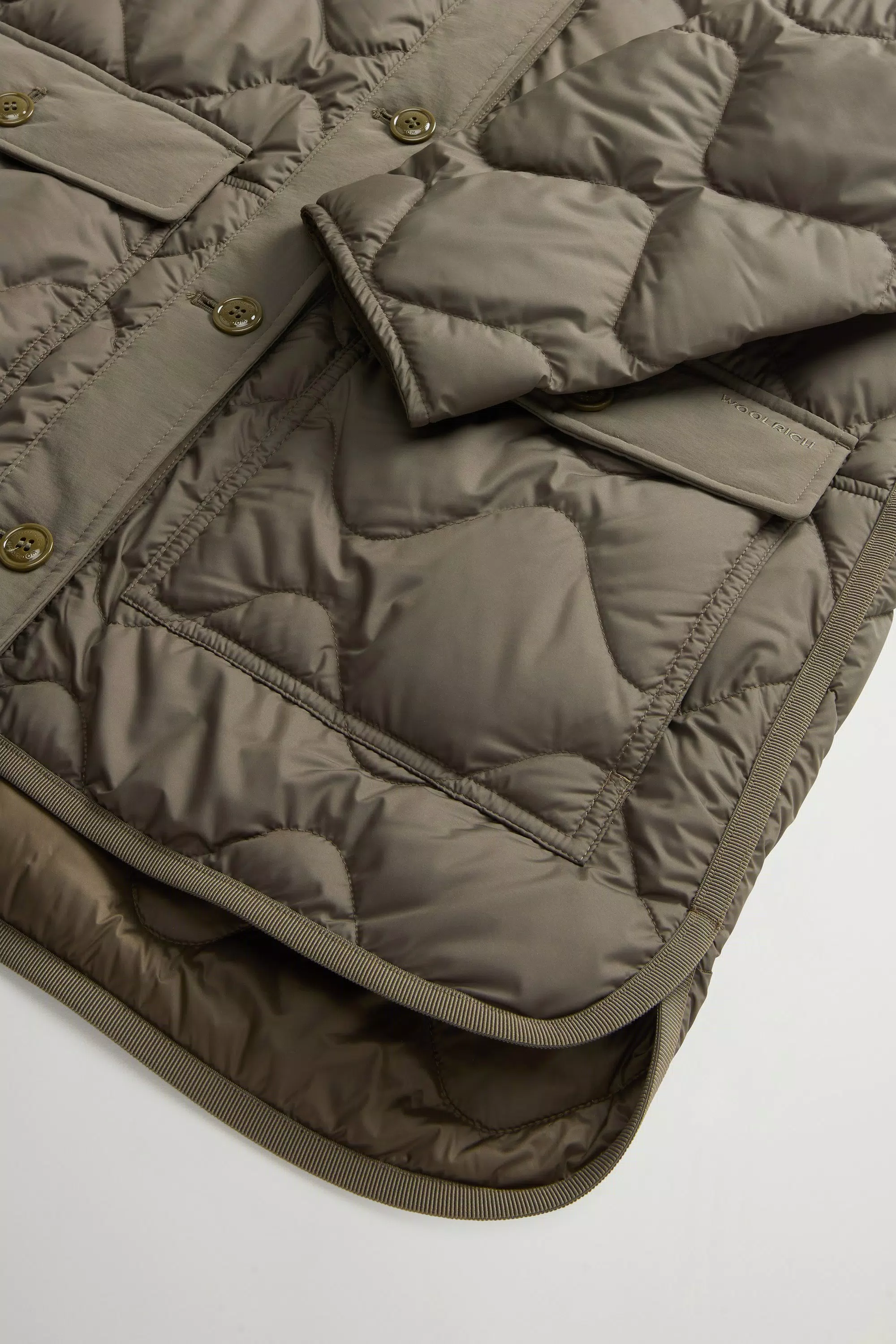 Quilted Microfiber Heritage Jacket - Dark Green