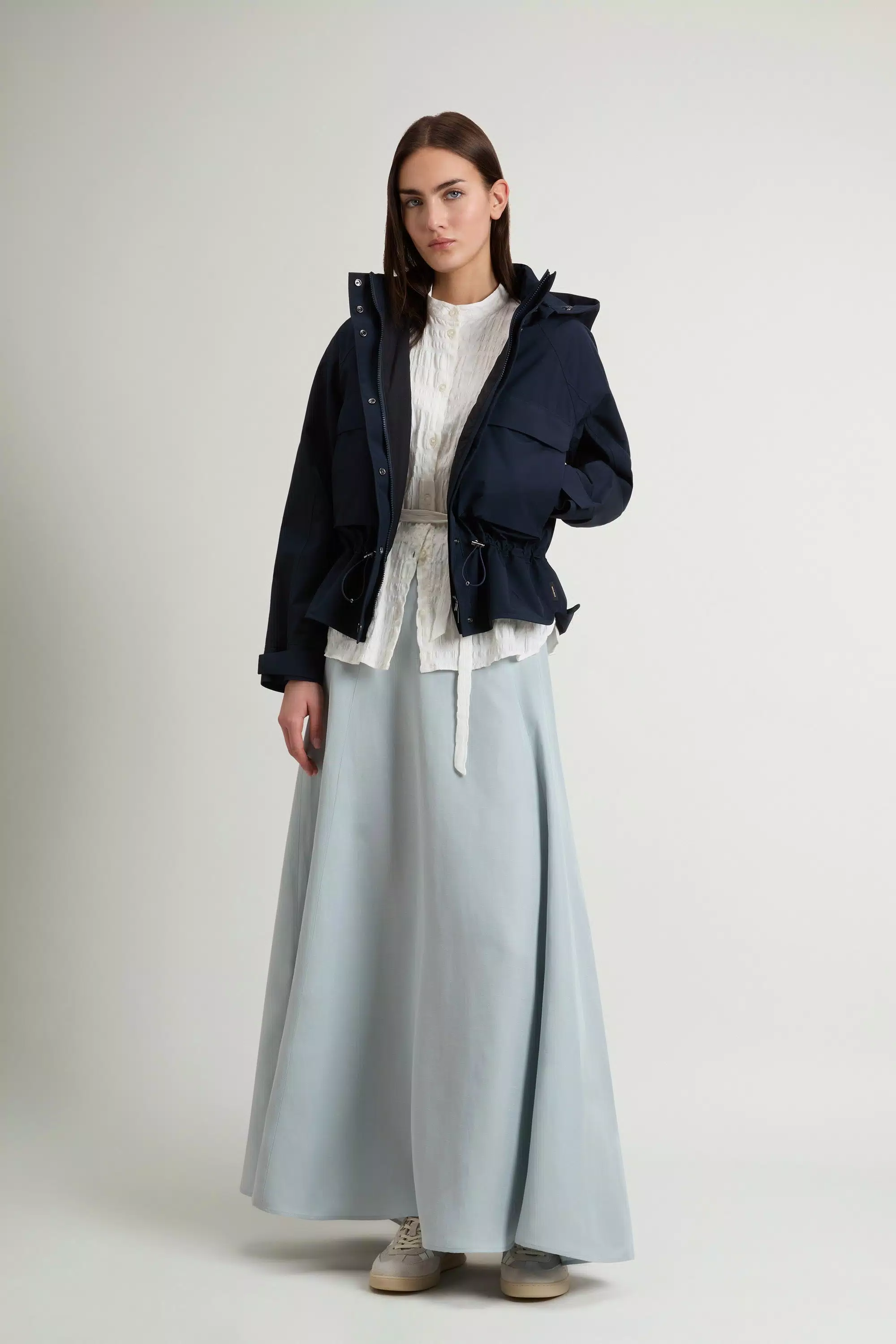 Jacket in WINDSTOPPER by GORE-TEX LABS Fabric - Melton Blue