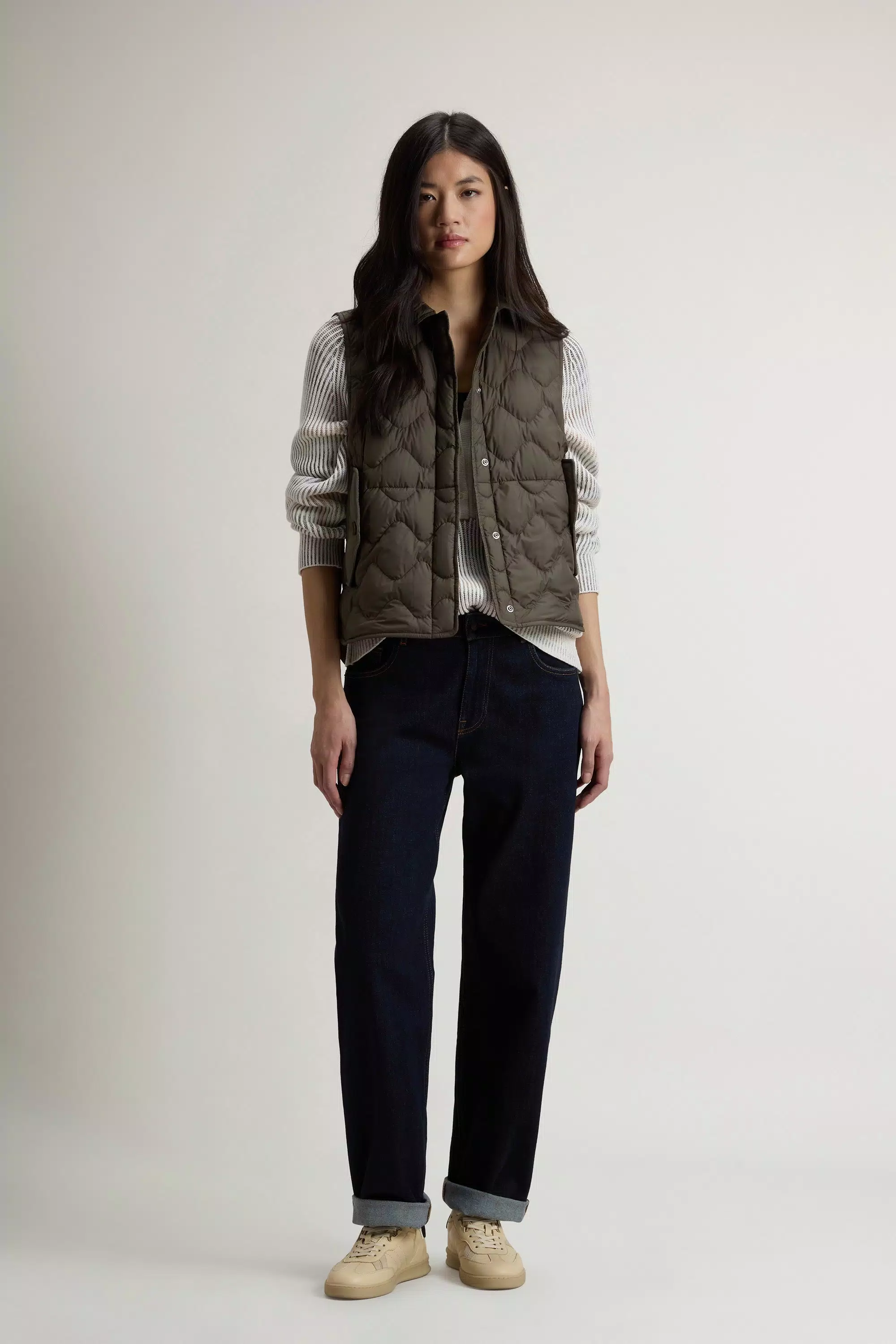 Quilted Microfiber Heritage Vest - Dark Green