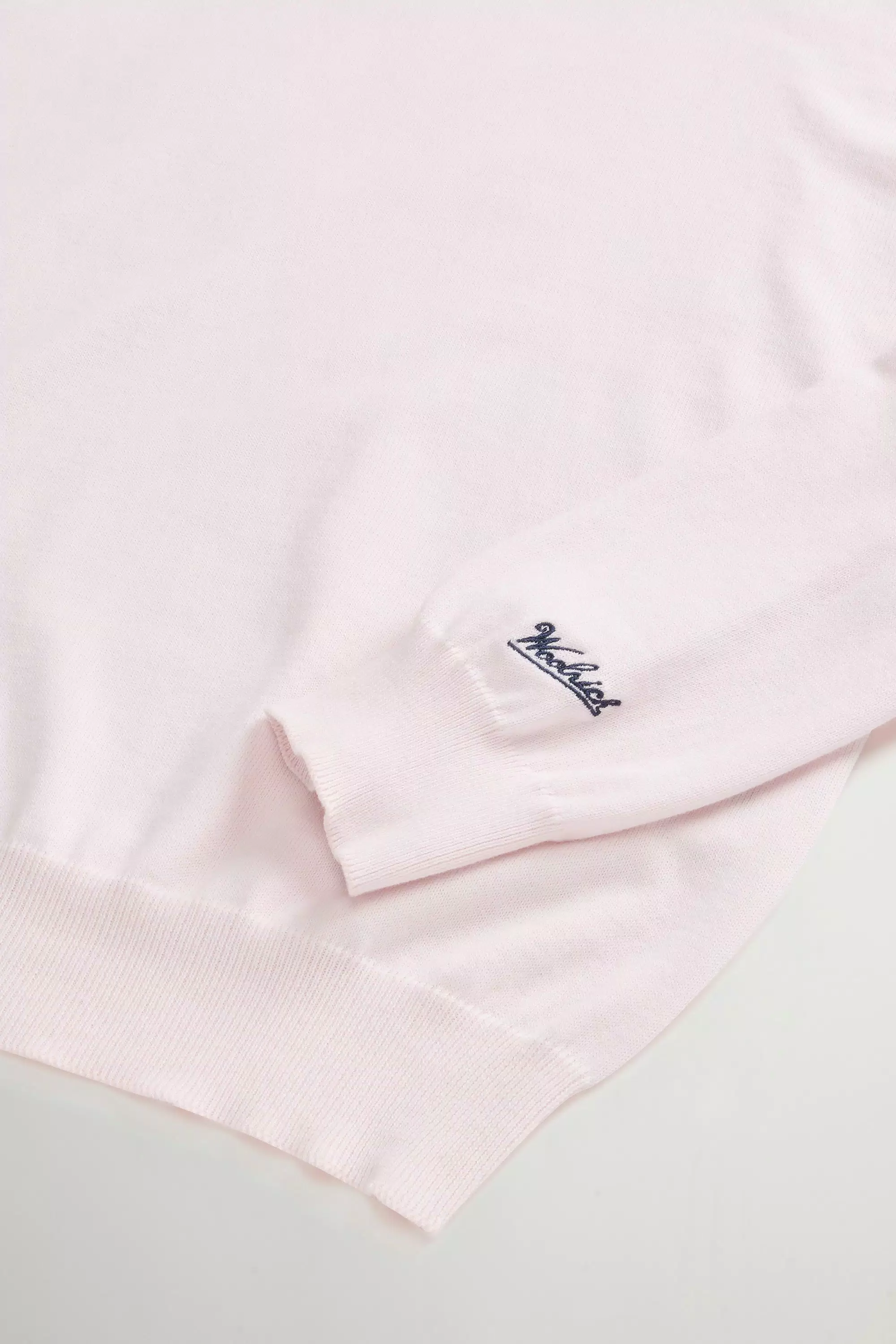 Crewneck Sweater in Pure Cotton - Pale Lilac