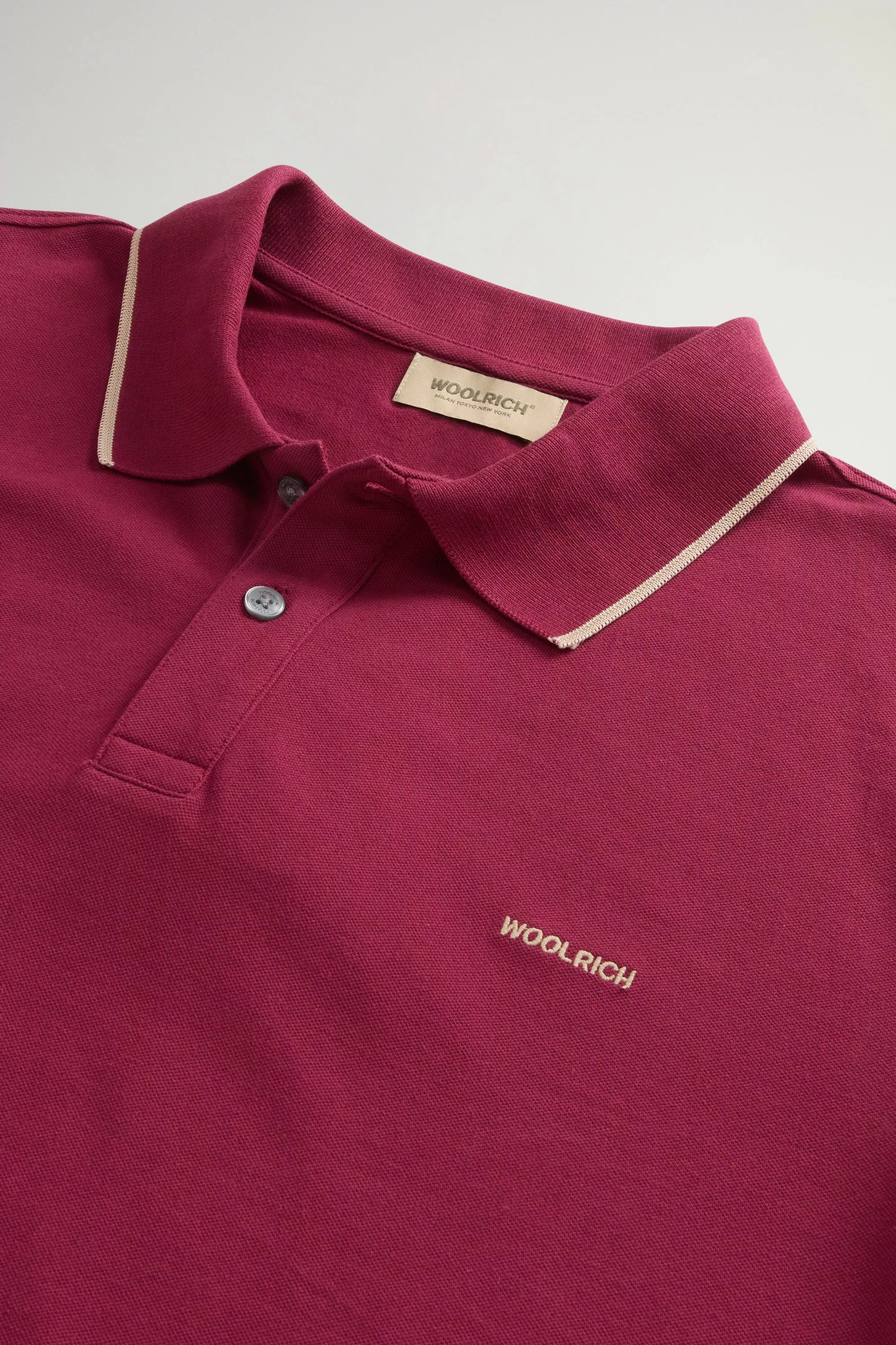 Monterey Polo Shirt in Stretch Cotton-Blend Pique - Rhododendron