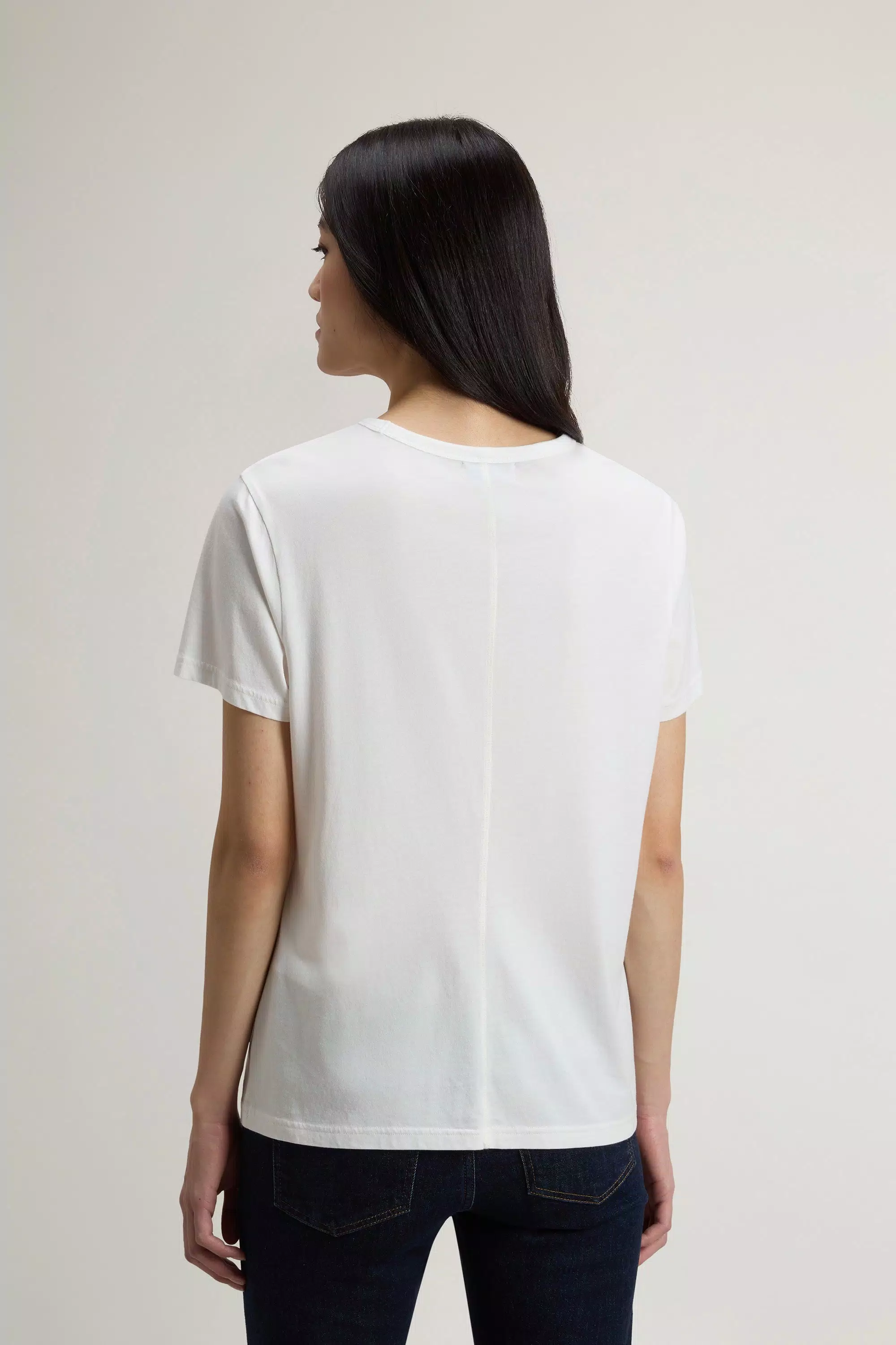 Luxe T-Shirt in Cotton-Blend - Arctic White