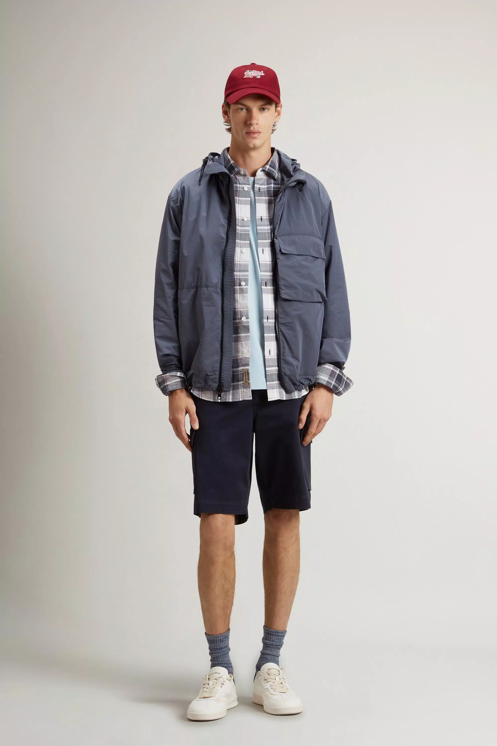 Jacket in Olmetex Nylon - Grisaille