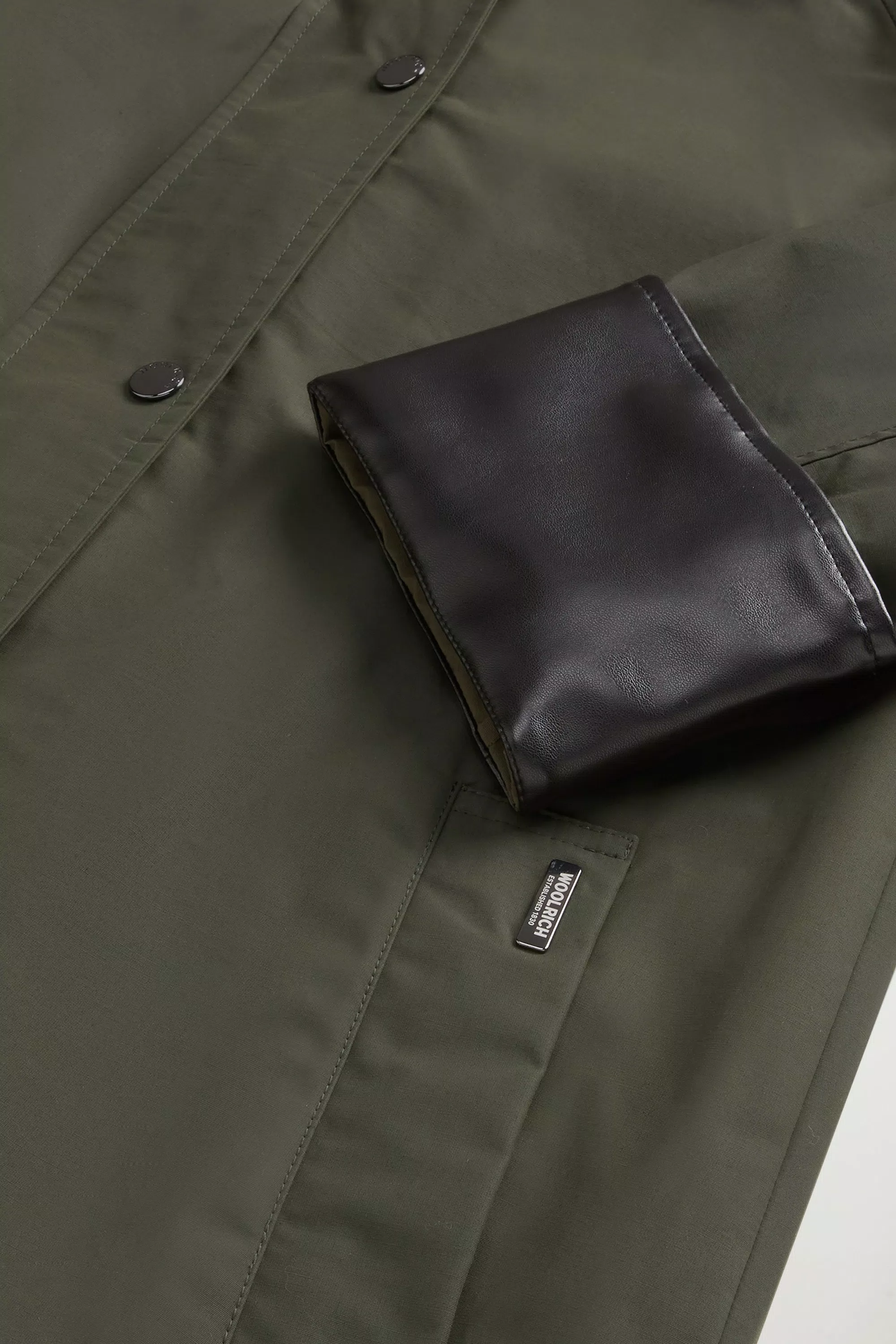 Dundee Trench Coat in Superwax Cotton - Waxed Dark Green