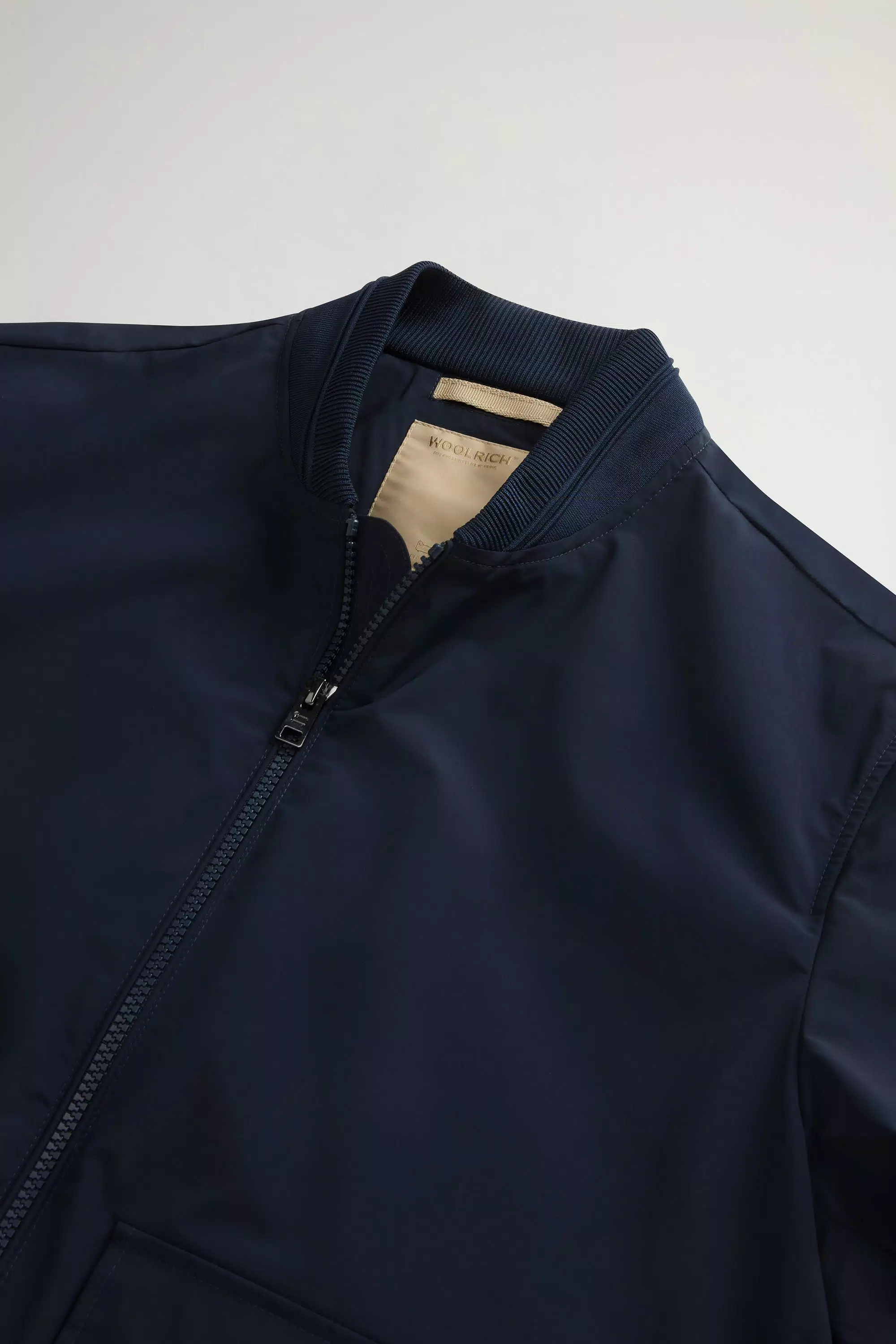Wesley Bomber Jacket in Urban Touch - Melton Blue