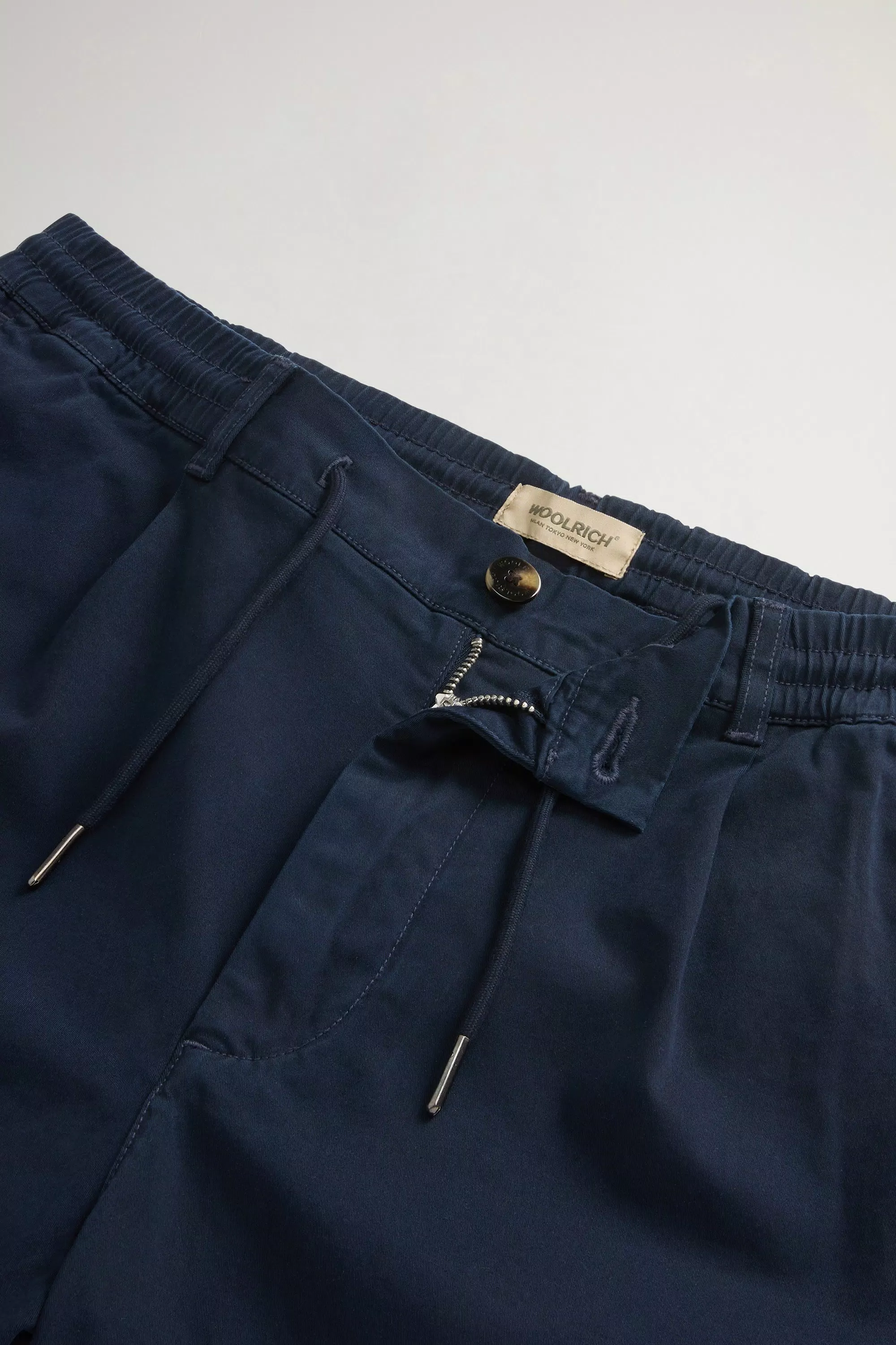 Garment-Dyed Milton Pants in Cotton Twill - Melton Blue