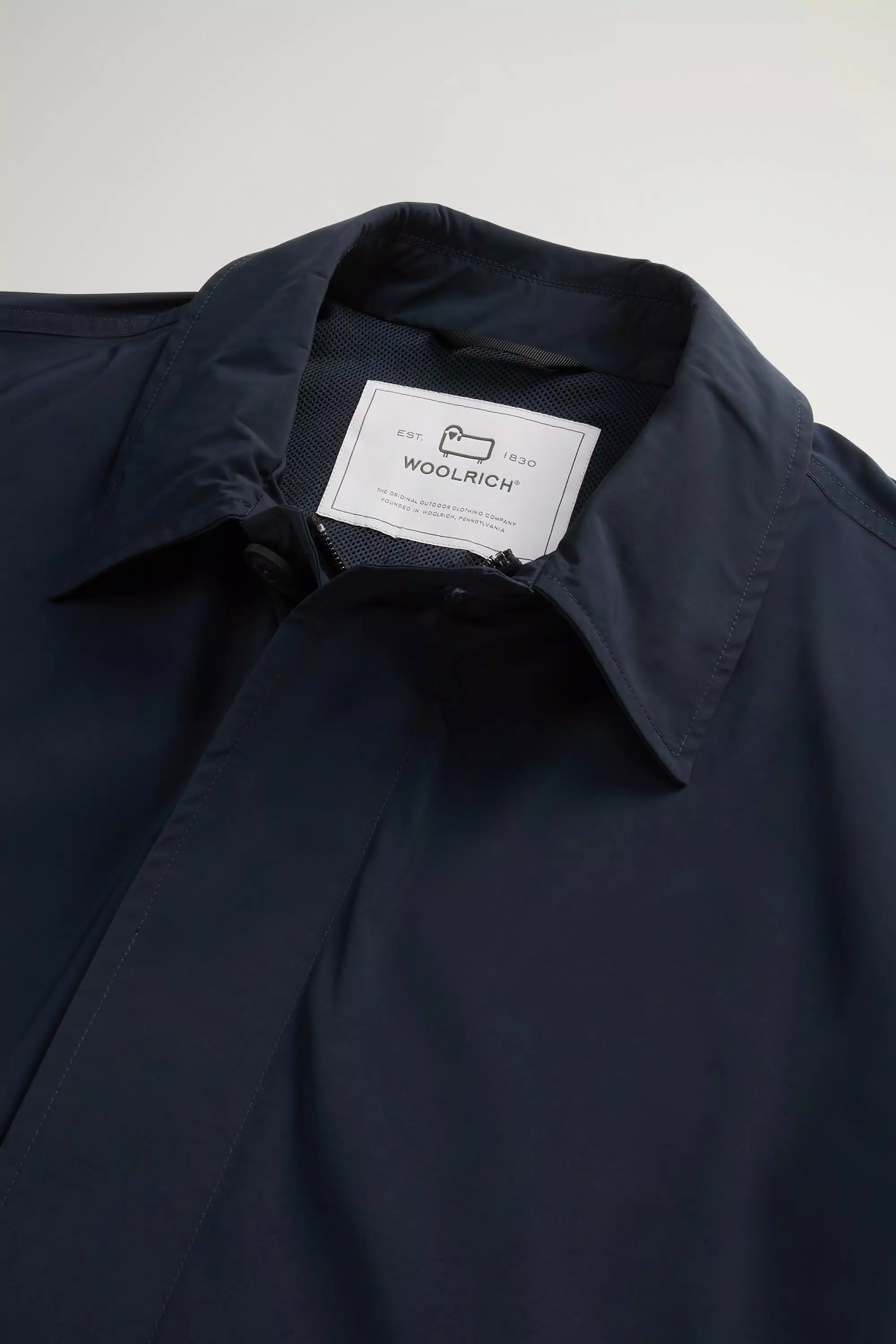 New City Coat in Urban Touch - Melton Blue