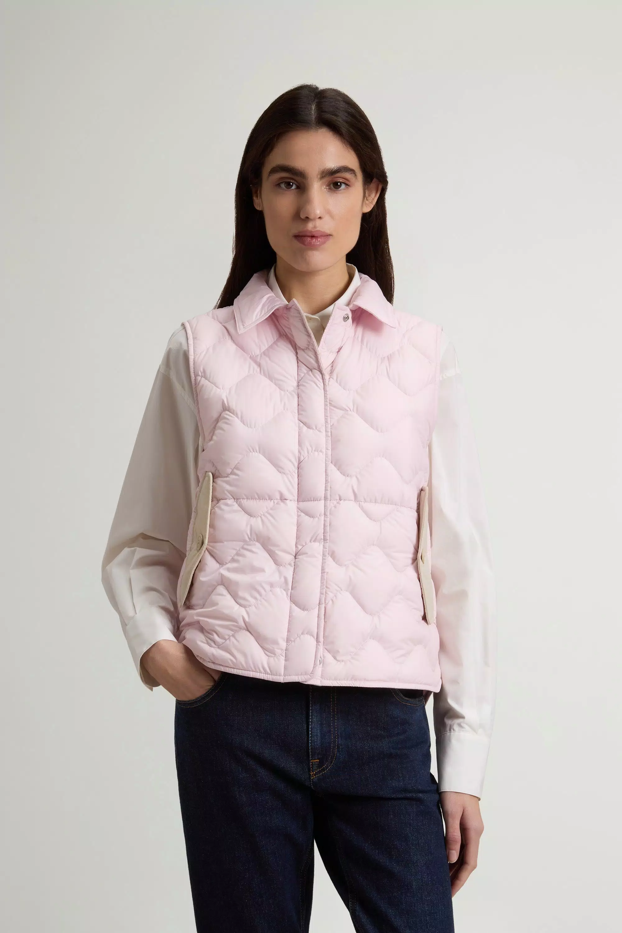 Quilted Microfiber Heritage Vest - Pale Lilac