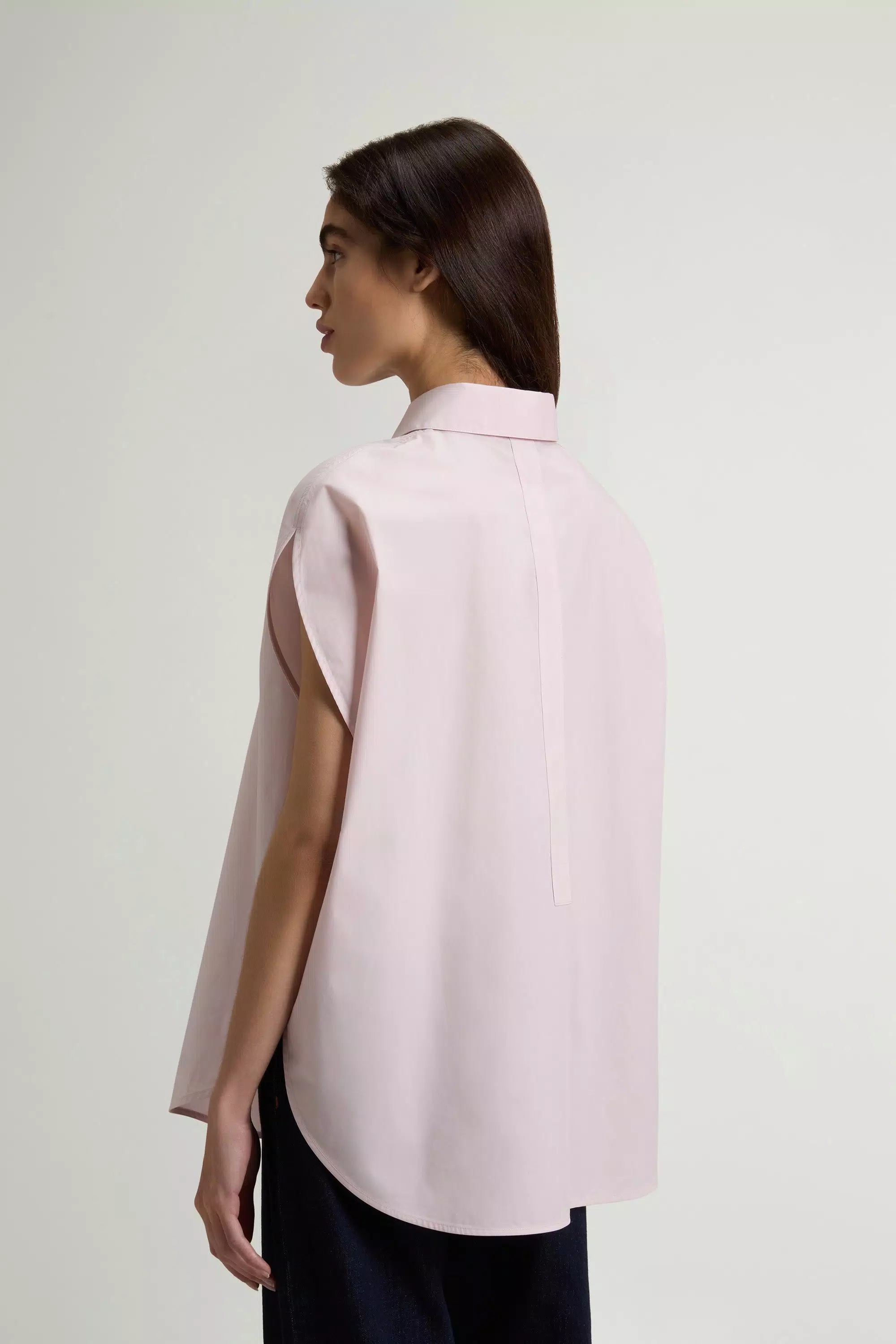 Pure Cotton Poplin Blouse - Pale Lilac