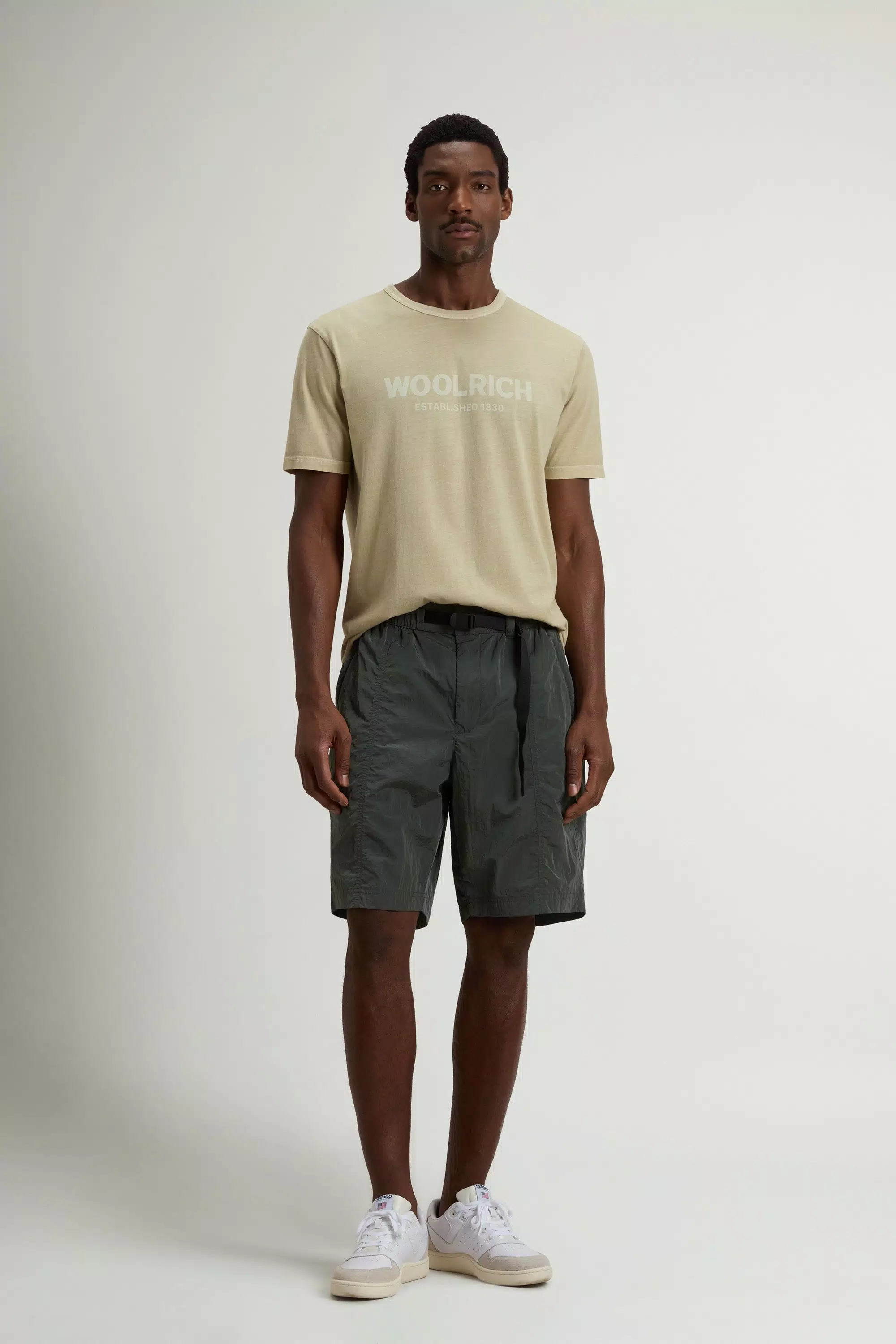 Shorts in Olmetex Nylon - Forest Veil