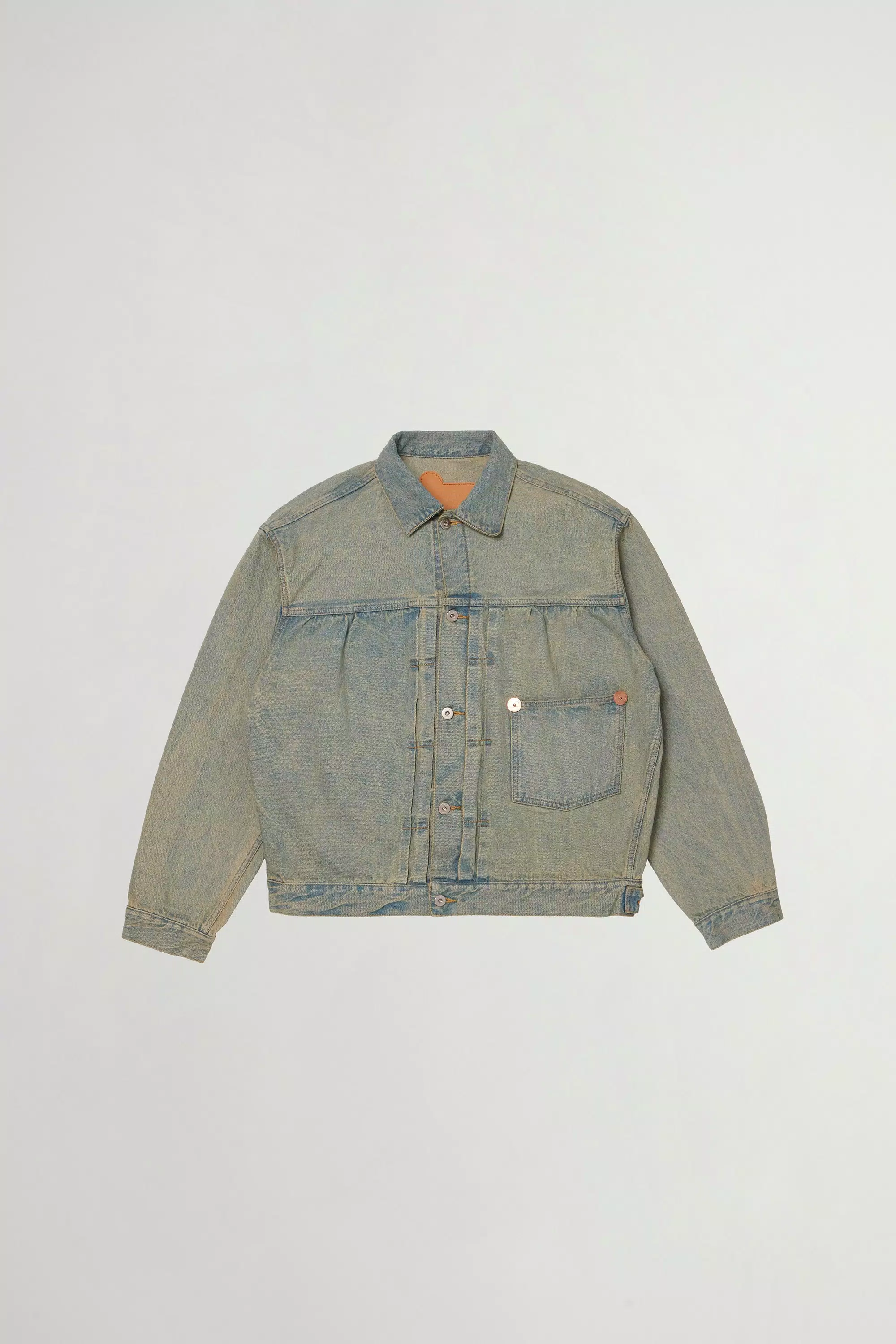 Jacket in Pure Cotton Denim - Light Blue