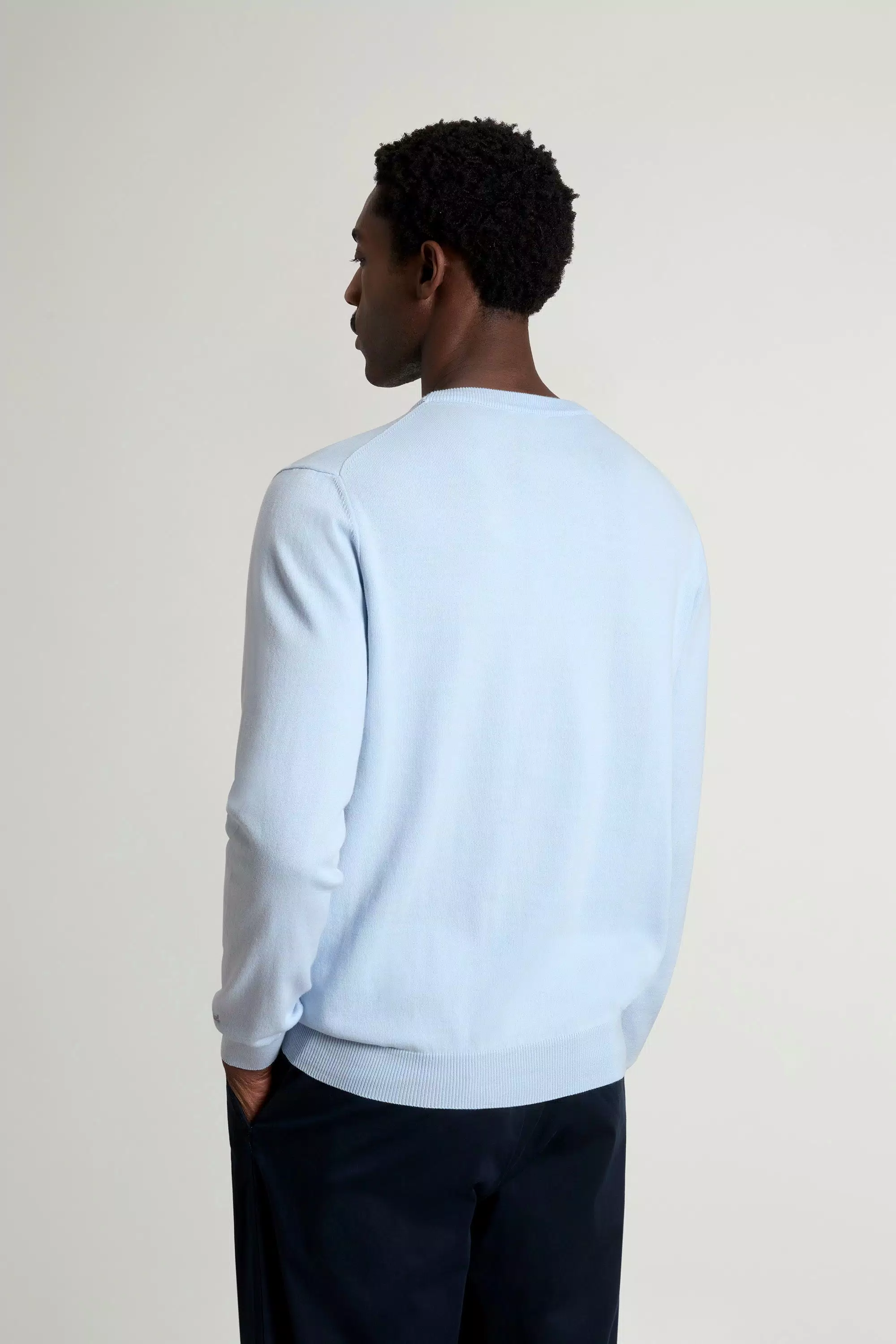 Crewneck Sweater in Pure Cotton - Flask