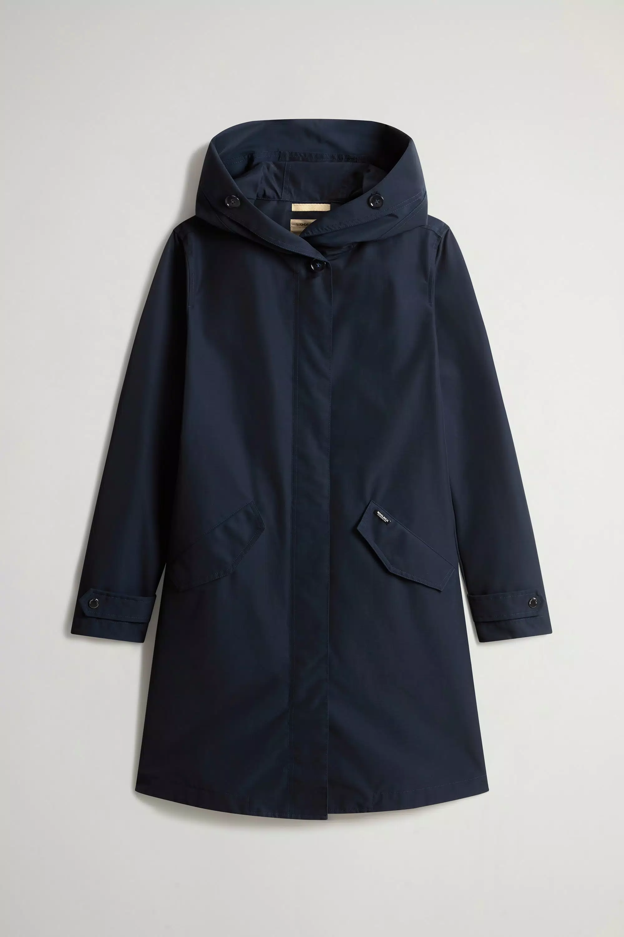Prescott Parka in Two-Layered Ramar Cloth - Melton Blue
