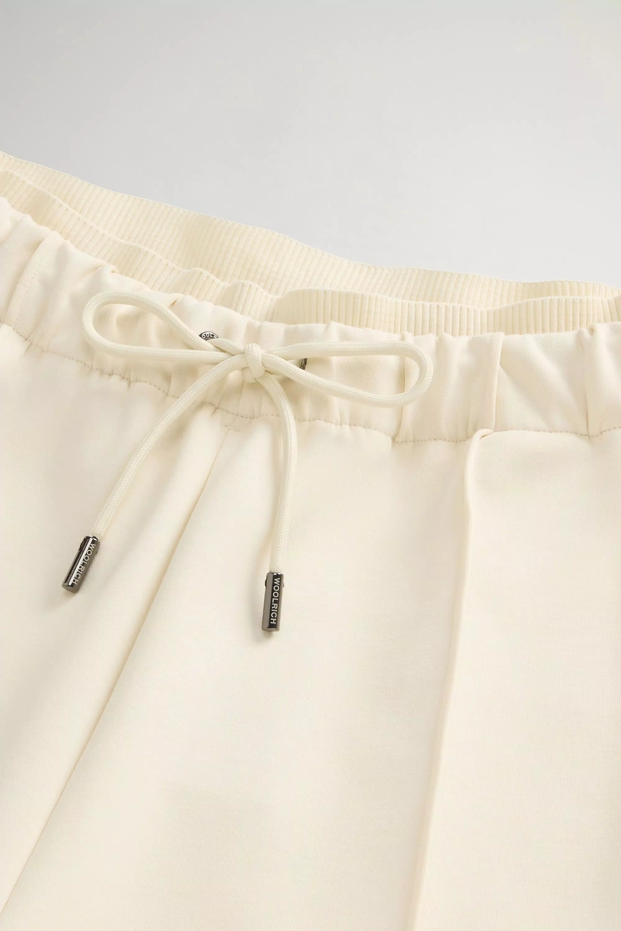 Pants in Cotton-Blend Interlock - Milky Cream