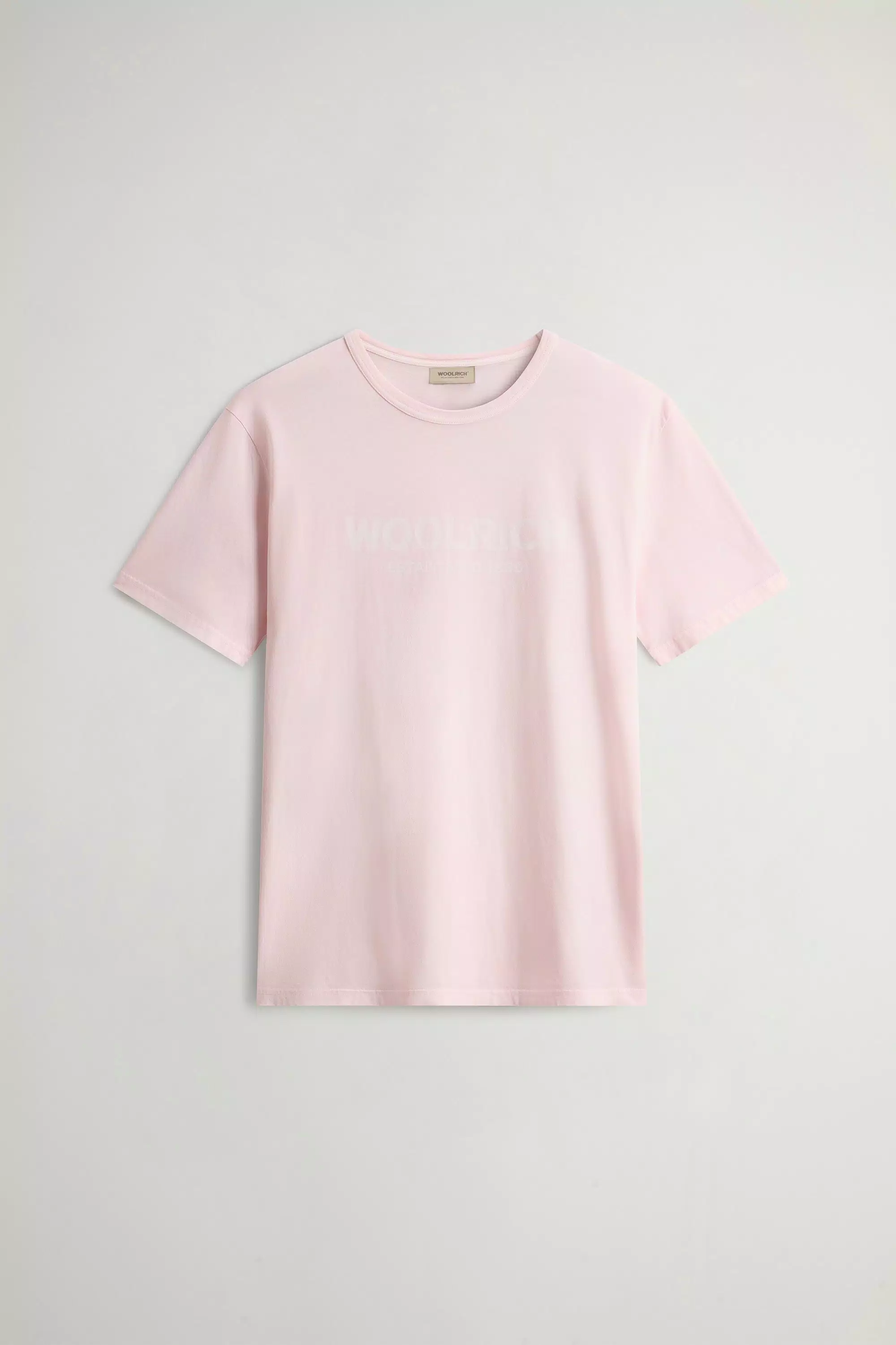 Garment-Dyed T-Shirt in Pure Cotton - Faded Pale Lilac