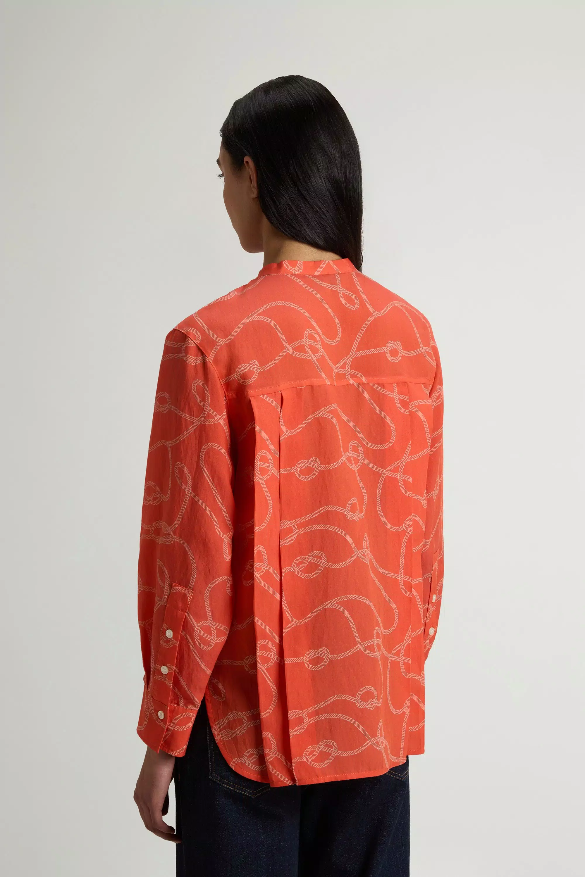 Shirt in Lyocell Blend - Paprika Rope