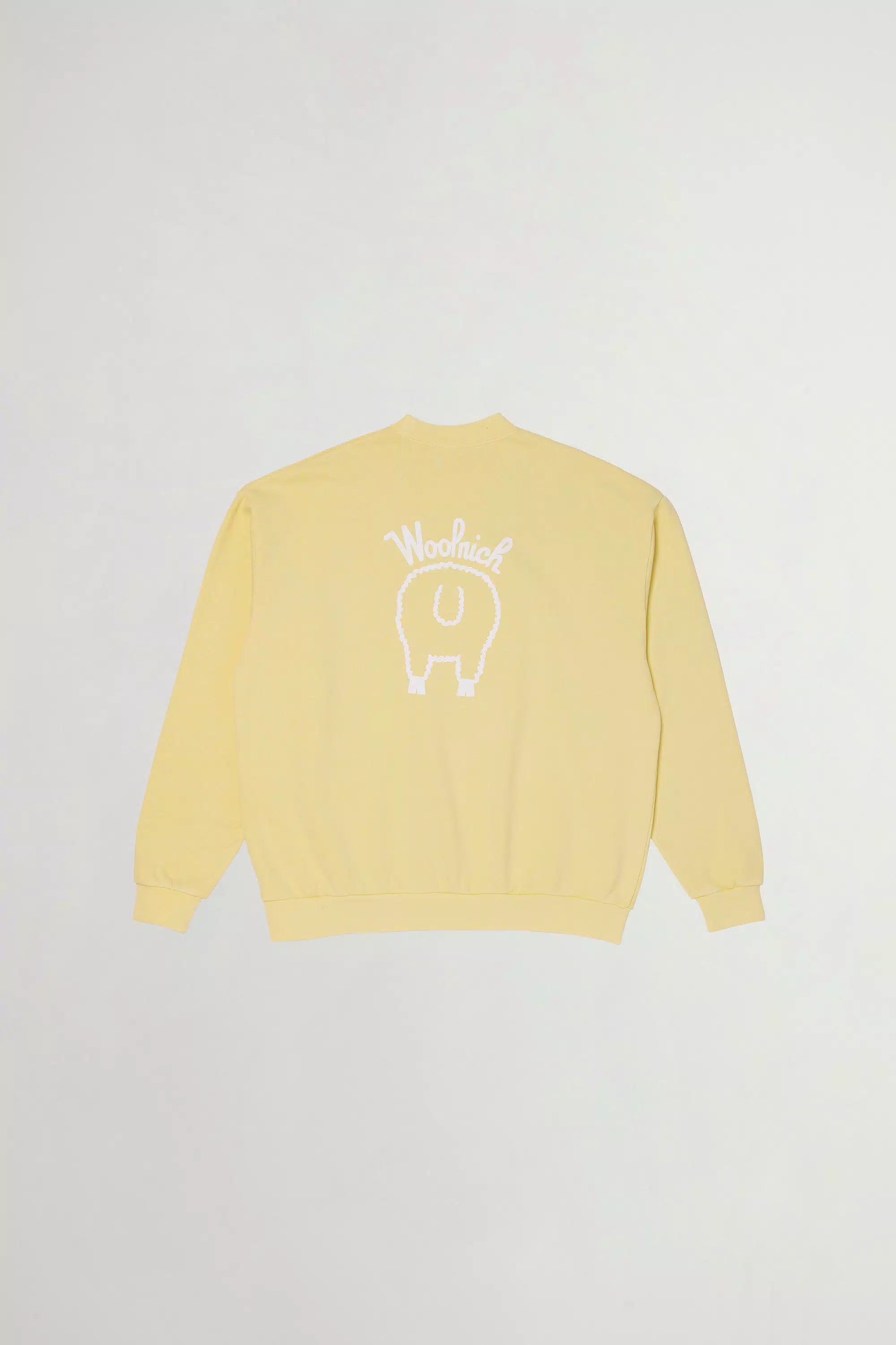 Sheep Crewneck Sweatshirt in Pure Cotton - Yellow