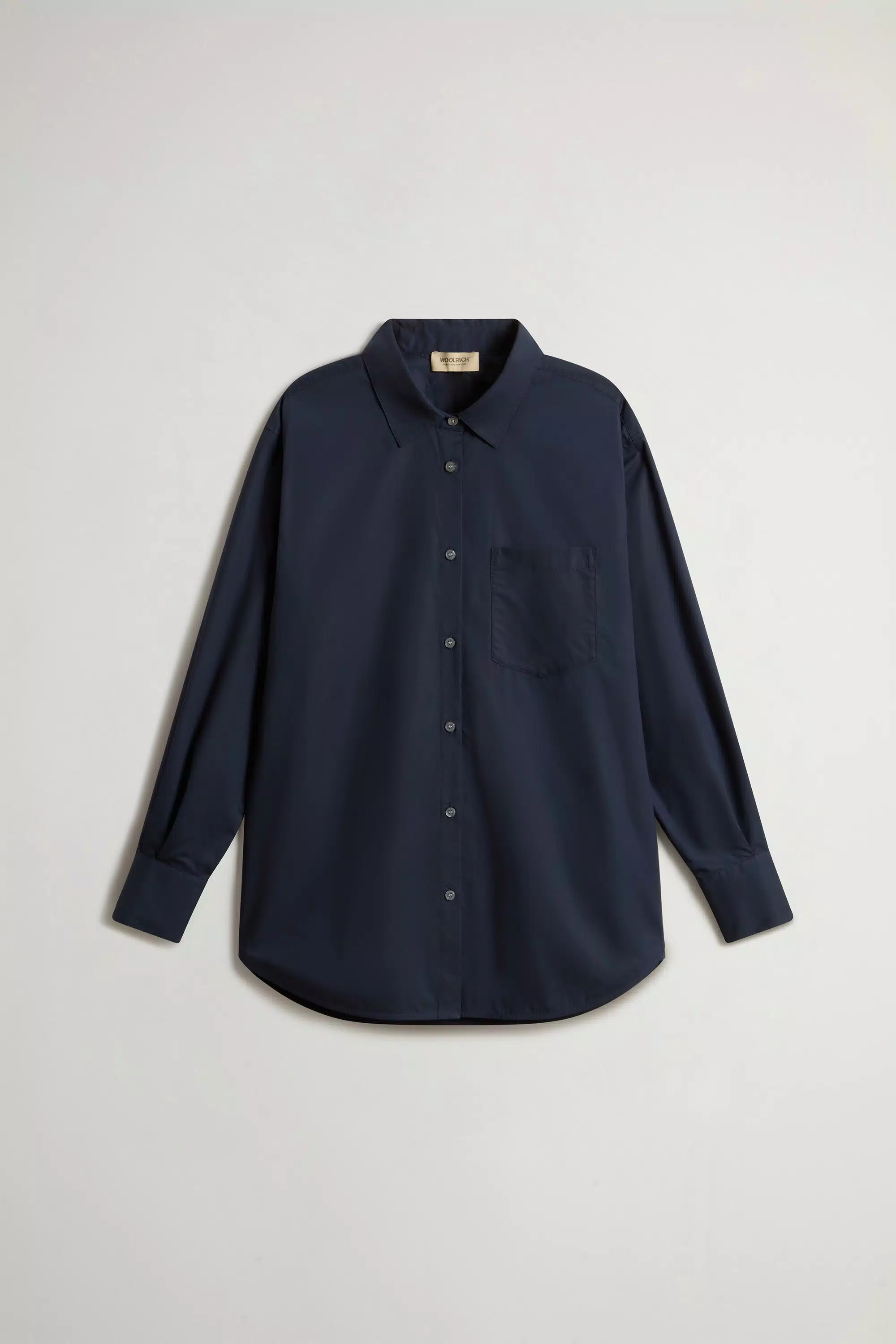 Boyfriend Shirt in Pure Cotton Poplin - Melton Blue