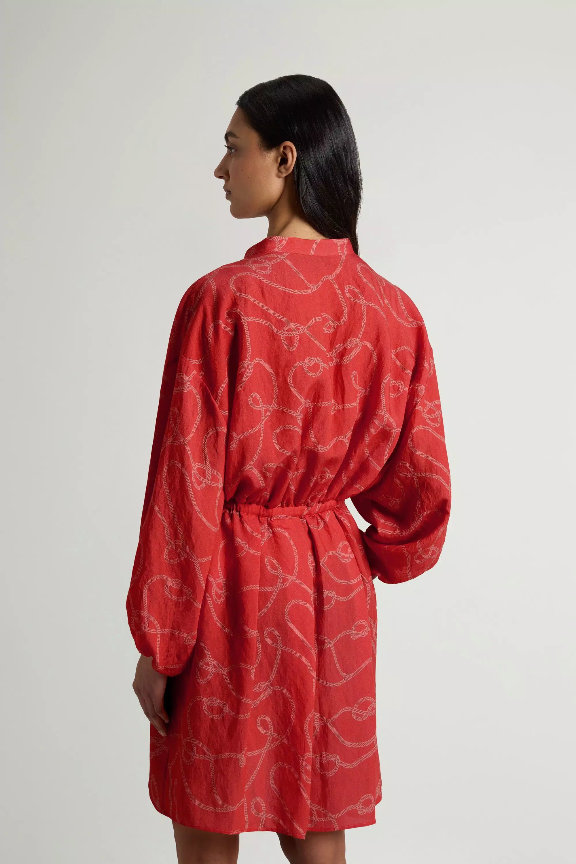 Dress in Lyocell Blend - Paprika Rope