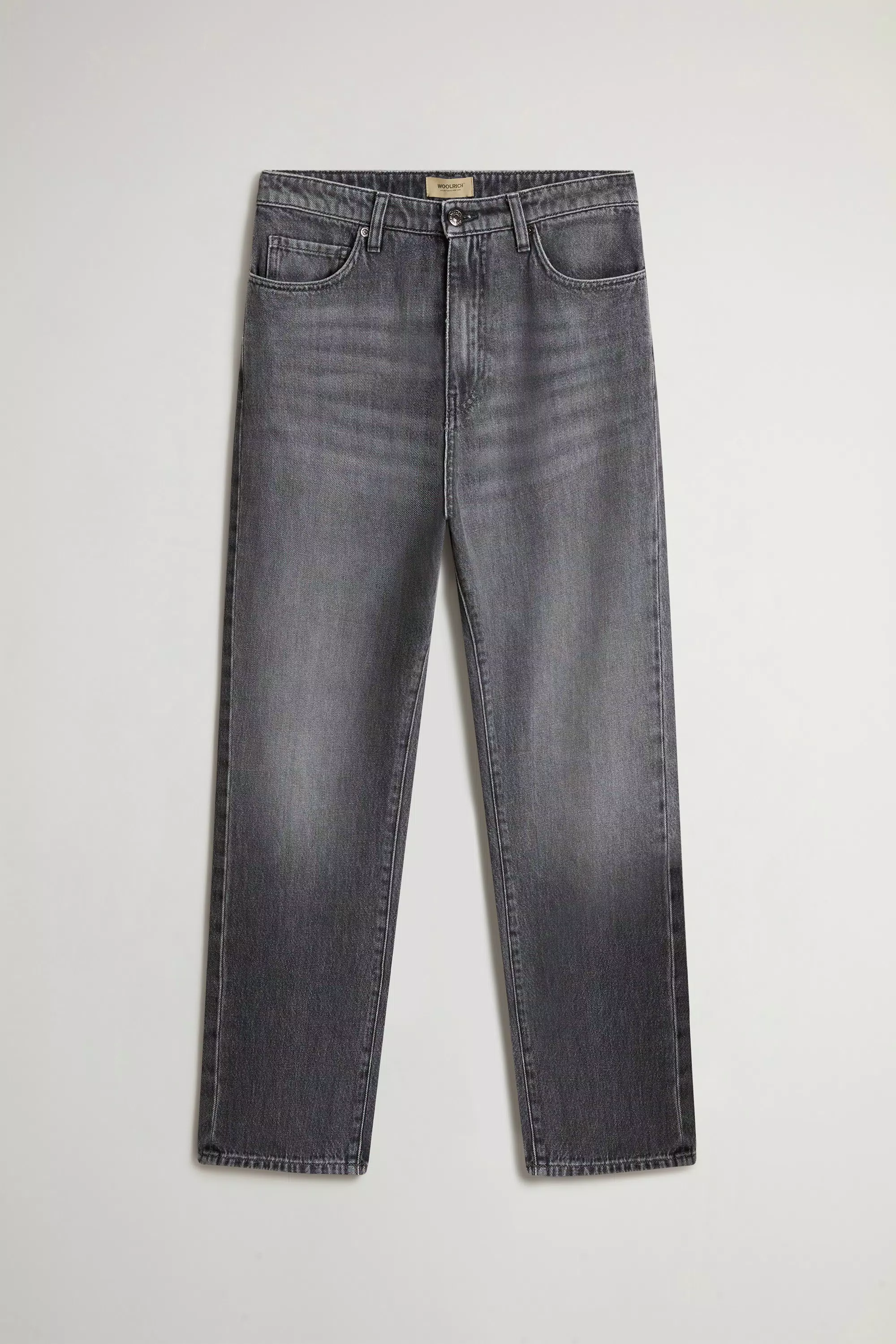 Pants in Pure Cotton Denim - Asphalt