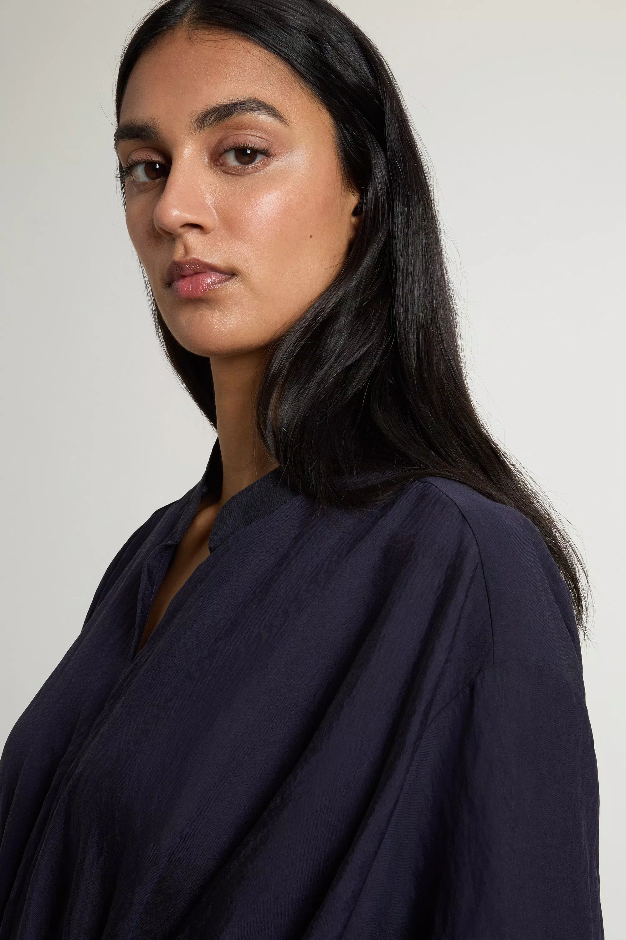 Dress in Lyocell Blend - Melton Blue