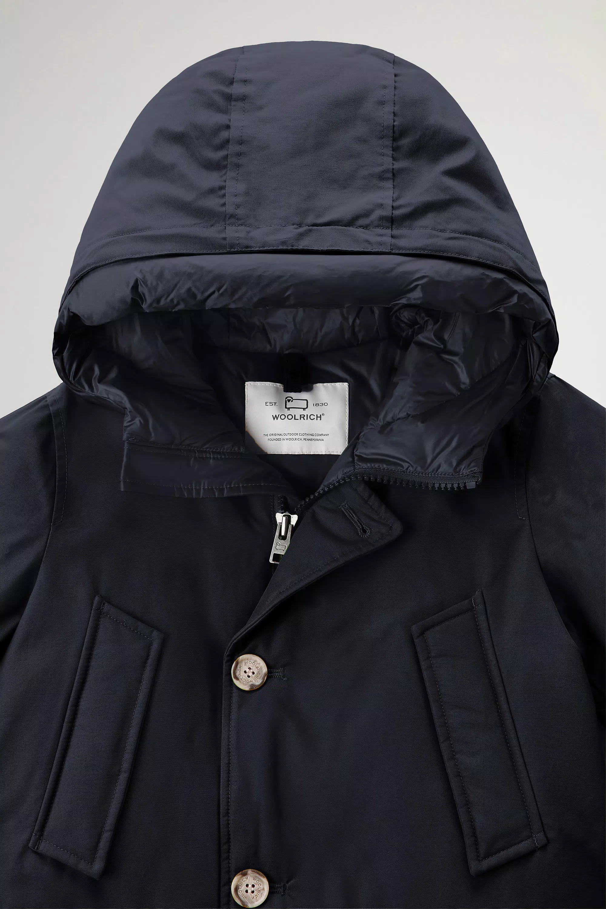 Boys' Arctic Parka in Ramar Cloth - Melton Blue