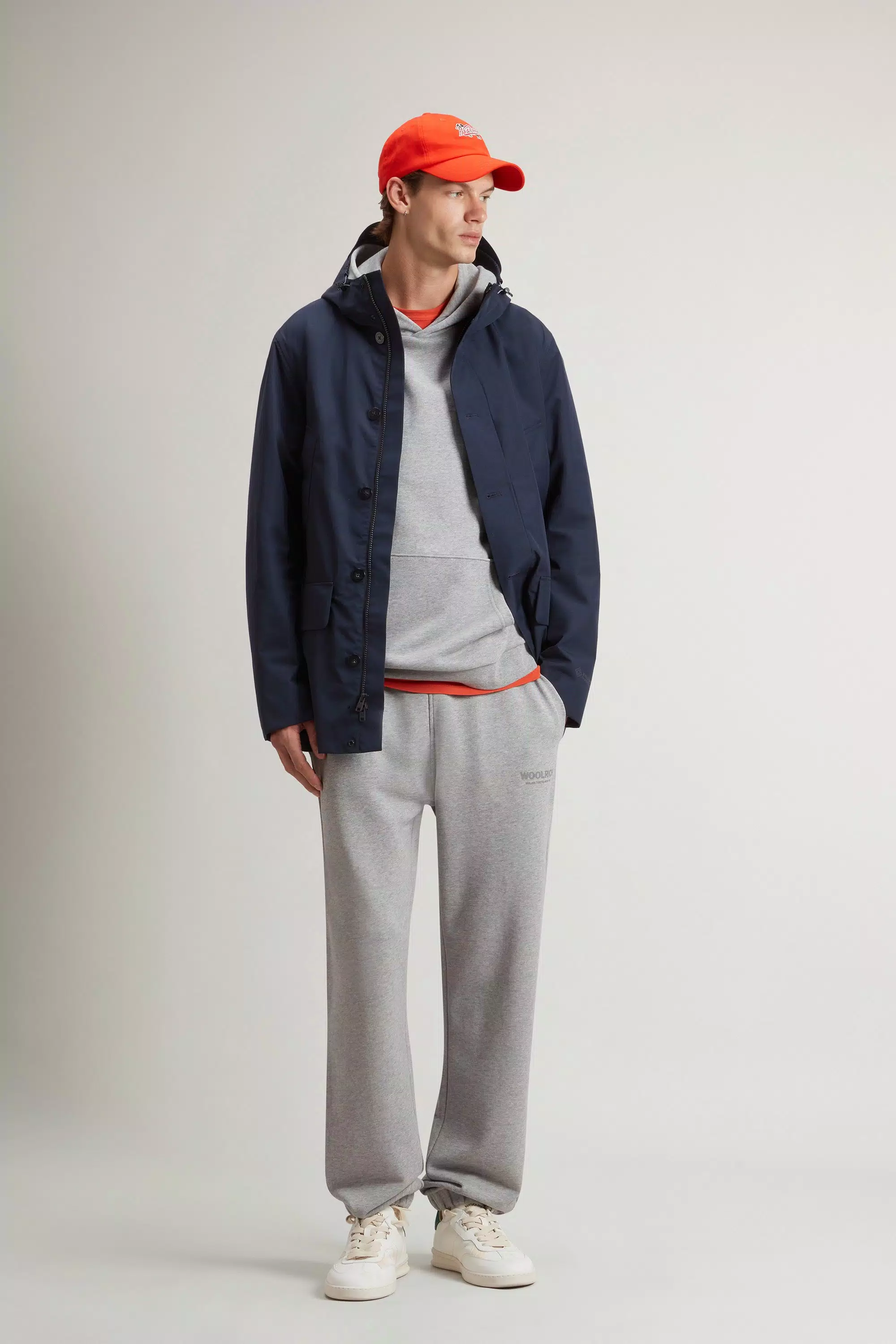 Summer Parka in WINDSTOPPER by GORE-TEX LABS Fabric - Melton Blue