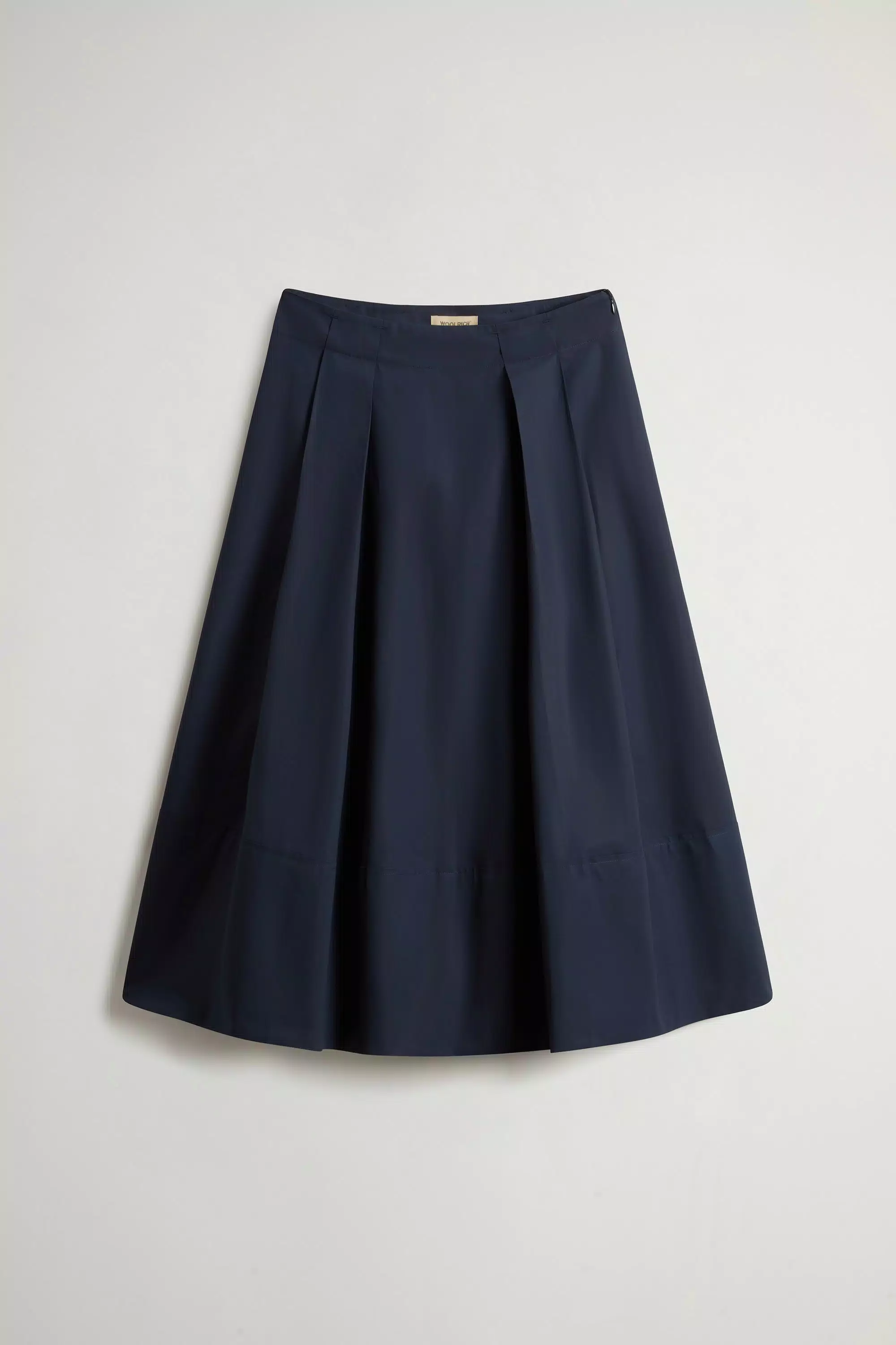 Pure Cotton Poplin Skirt - Melton Blue