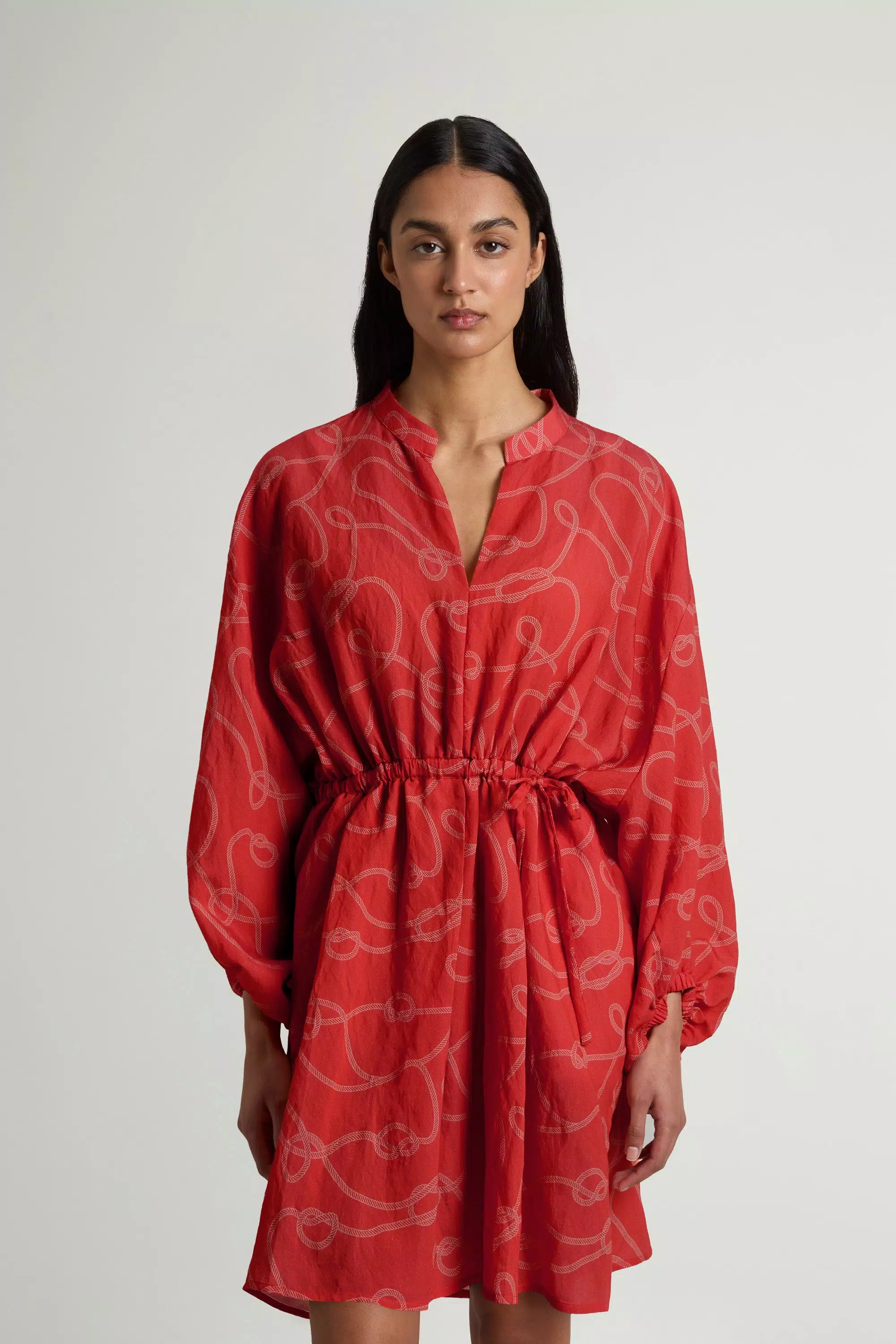 Dress in Lyocell Blend - Paprika Rope