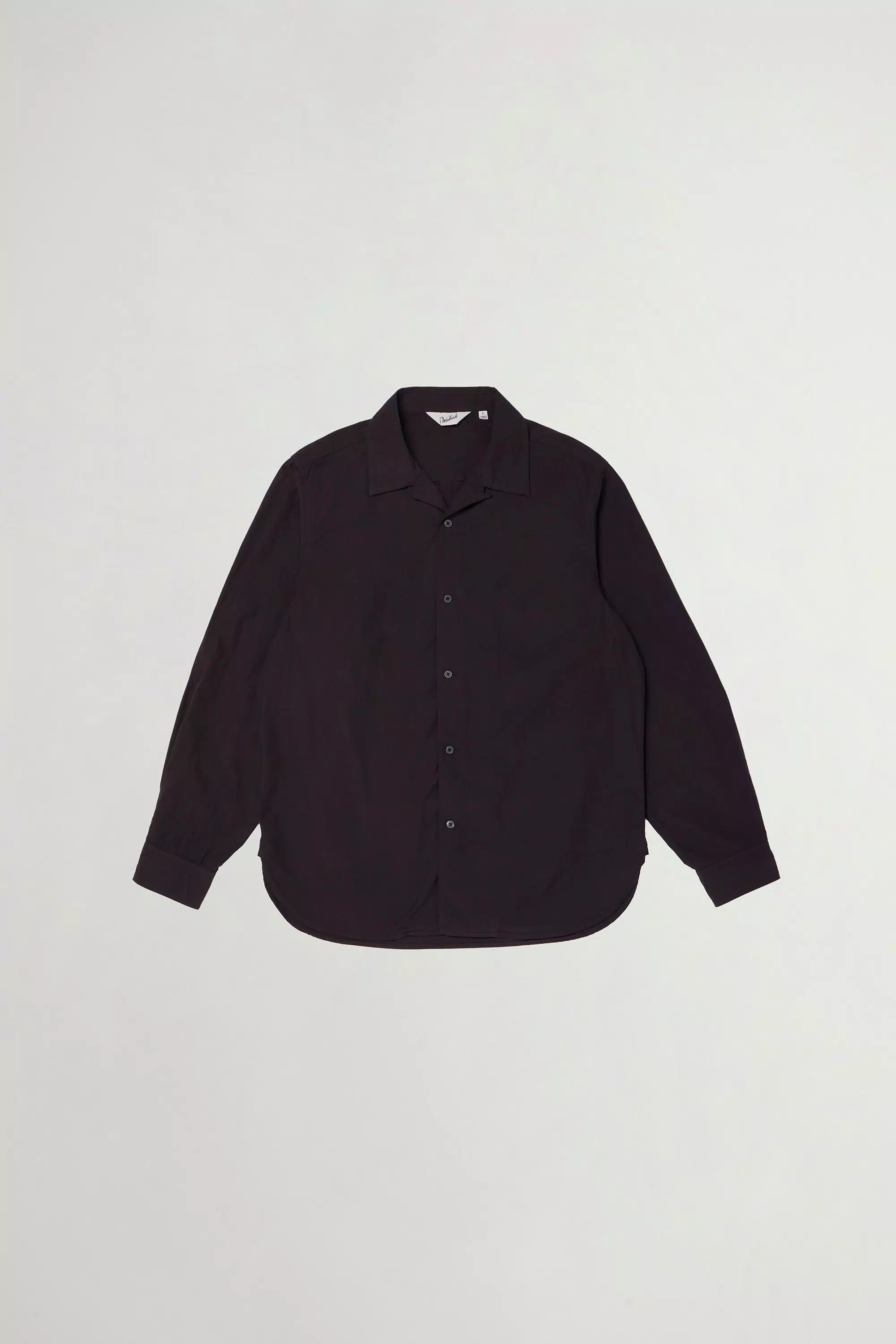 Garment-Dyed Country Shirt in Pure Cotton Poplin - Charcoal
