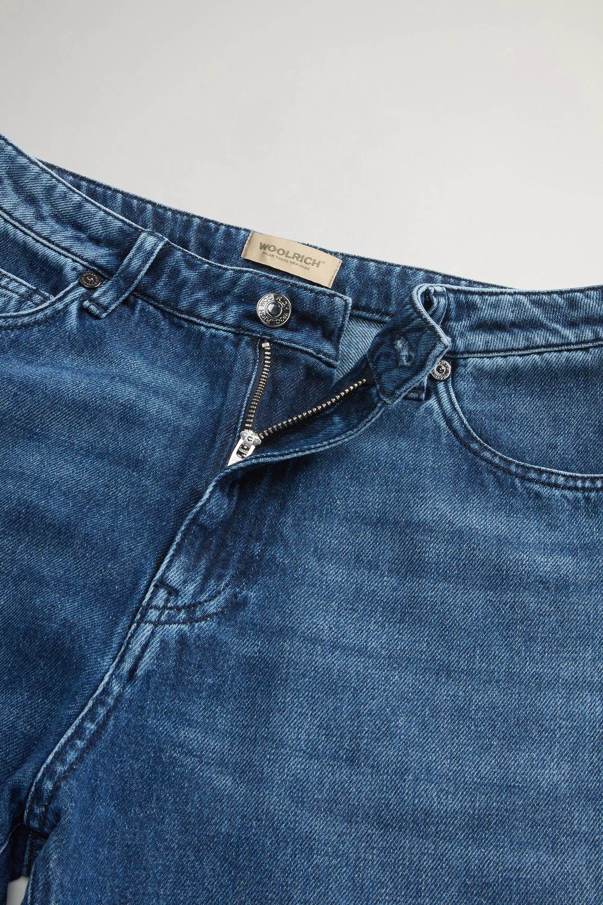 Pants in Pure Cotton Denim - Melton Blue