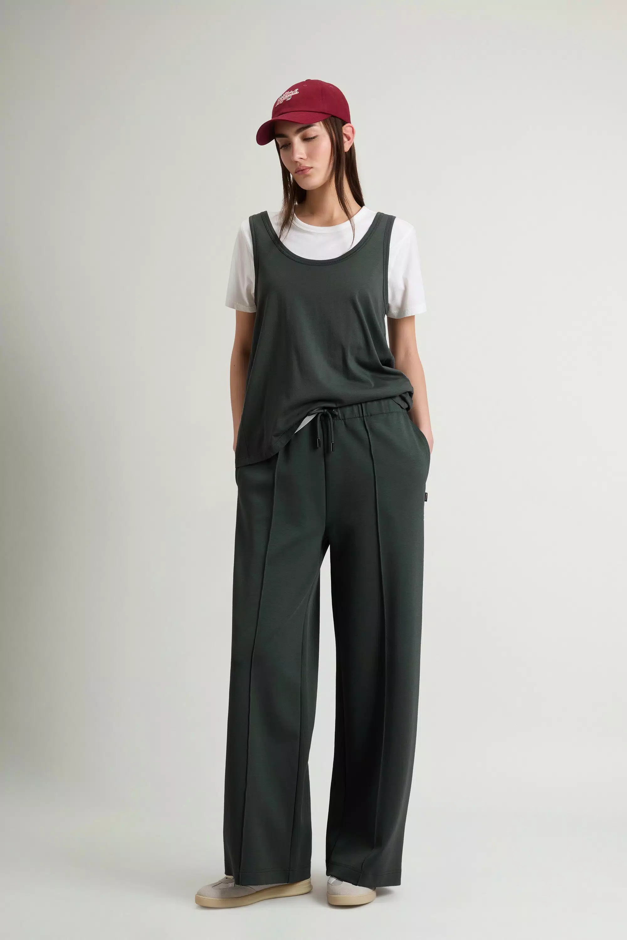 Top in Cotton and Modal Blend - Forest Veil